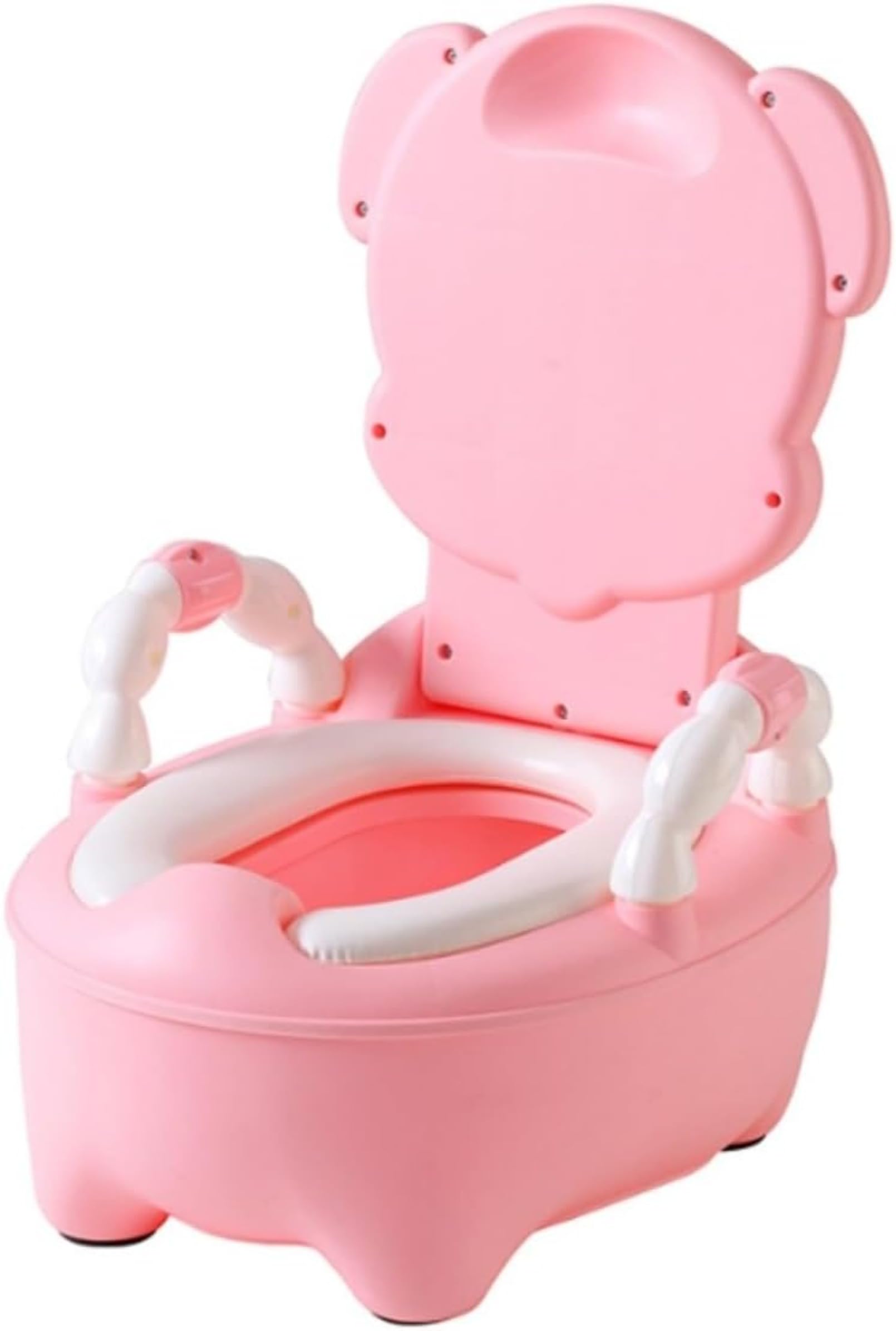 子供 おまる 洋式トイレ トイトレ 椅子型おまる 洋式おまる 補助便座 男の子 女の子 子供用便座 幼児 子供 子ども ペンギンシール付き シンプルなデザイン (ピンク,ラダー)