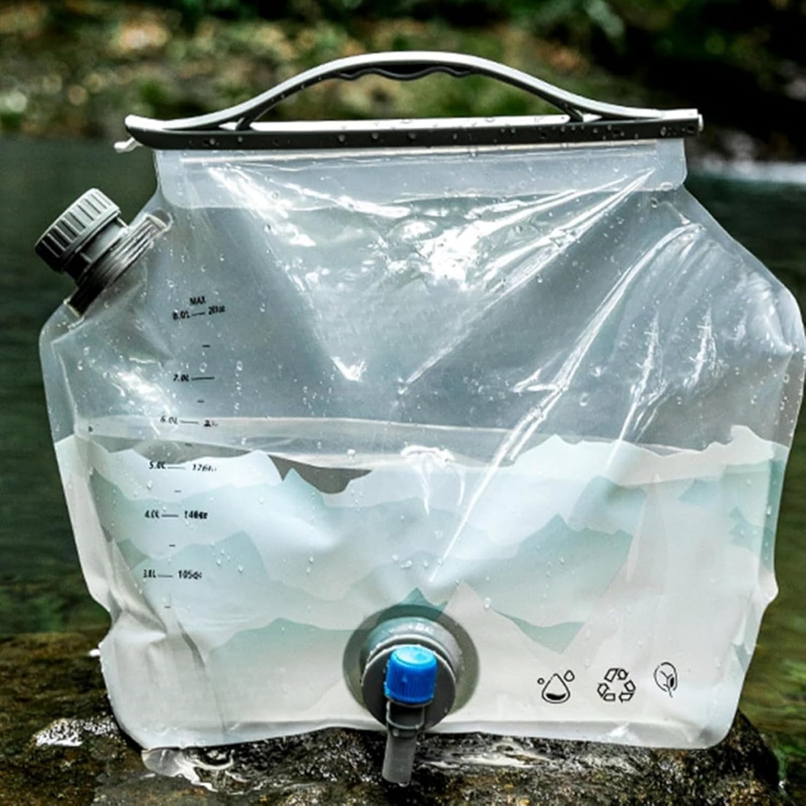 非常用給水バッグ 給水袋 蛇口付 折り畳み 避難 防災グッズ 災害用 ウォータータンク 大容量繰り返し使..