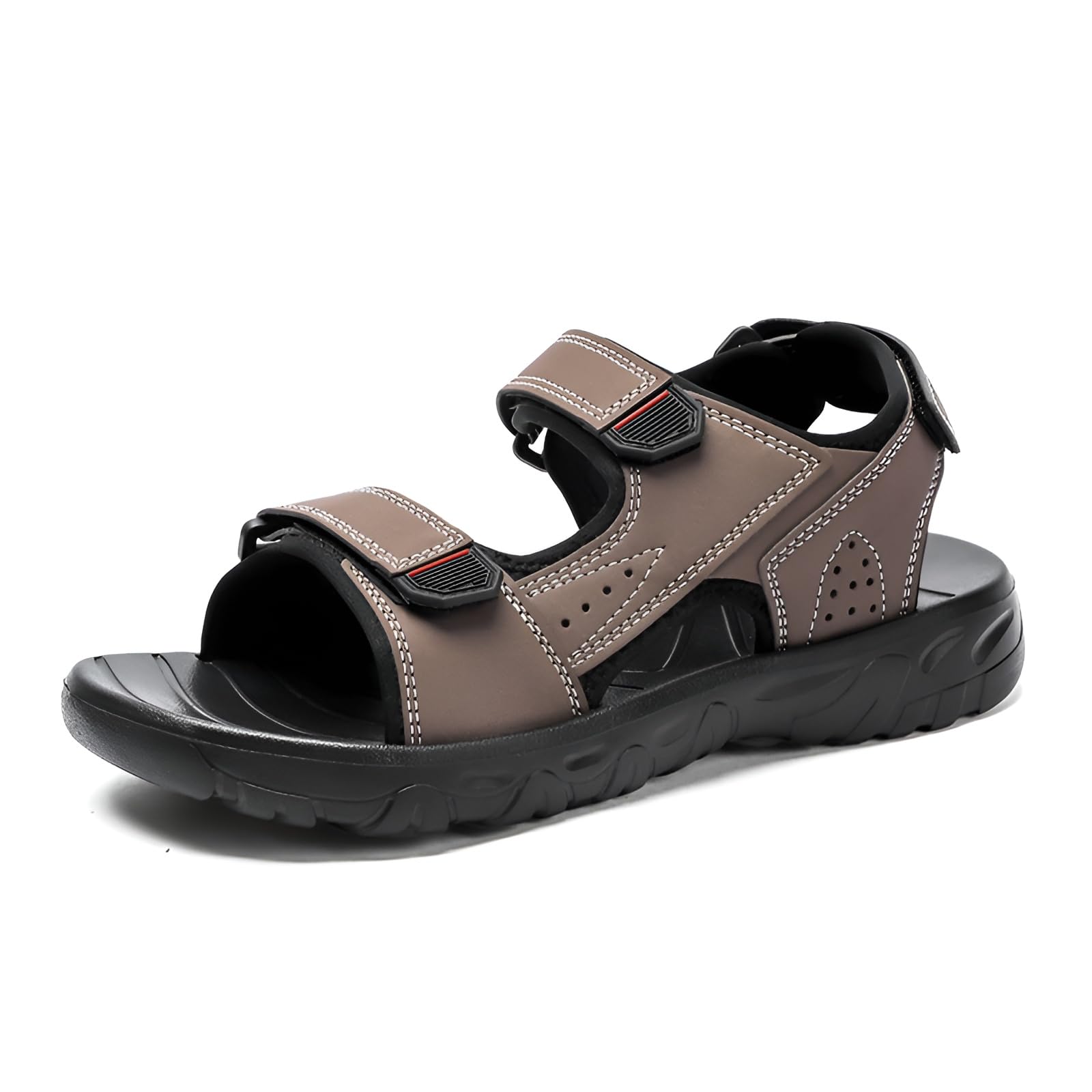 スポーツ サンダル 【メンズ サンダル】 ウォーター イビング機能, 防滑ビーチサンダル, 快適軽量, イ..