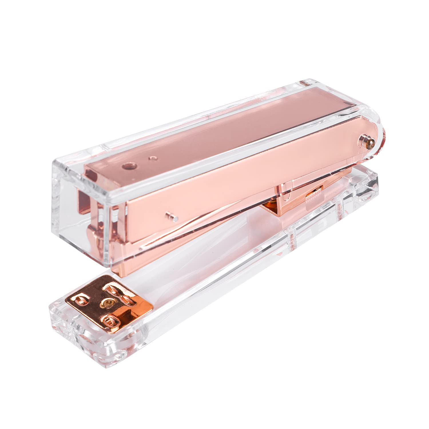 ホチキス 12号針 ホッチキス 大号 卓上ステープラー 半透明 アクリル ホッチキス 可愛い 業務用ホッチ..