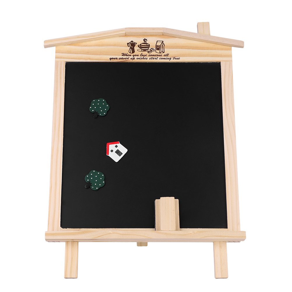 黒板 ブラックボード 磁性 マグネット メッセージボード 壁掛け 立て置き両用 掲示板 小型 店舗 看板 ..