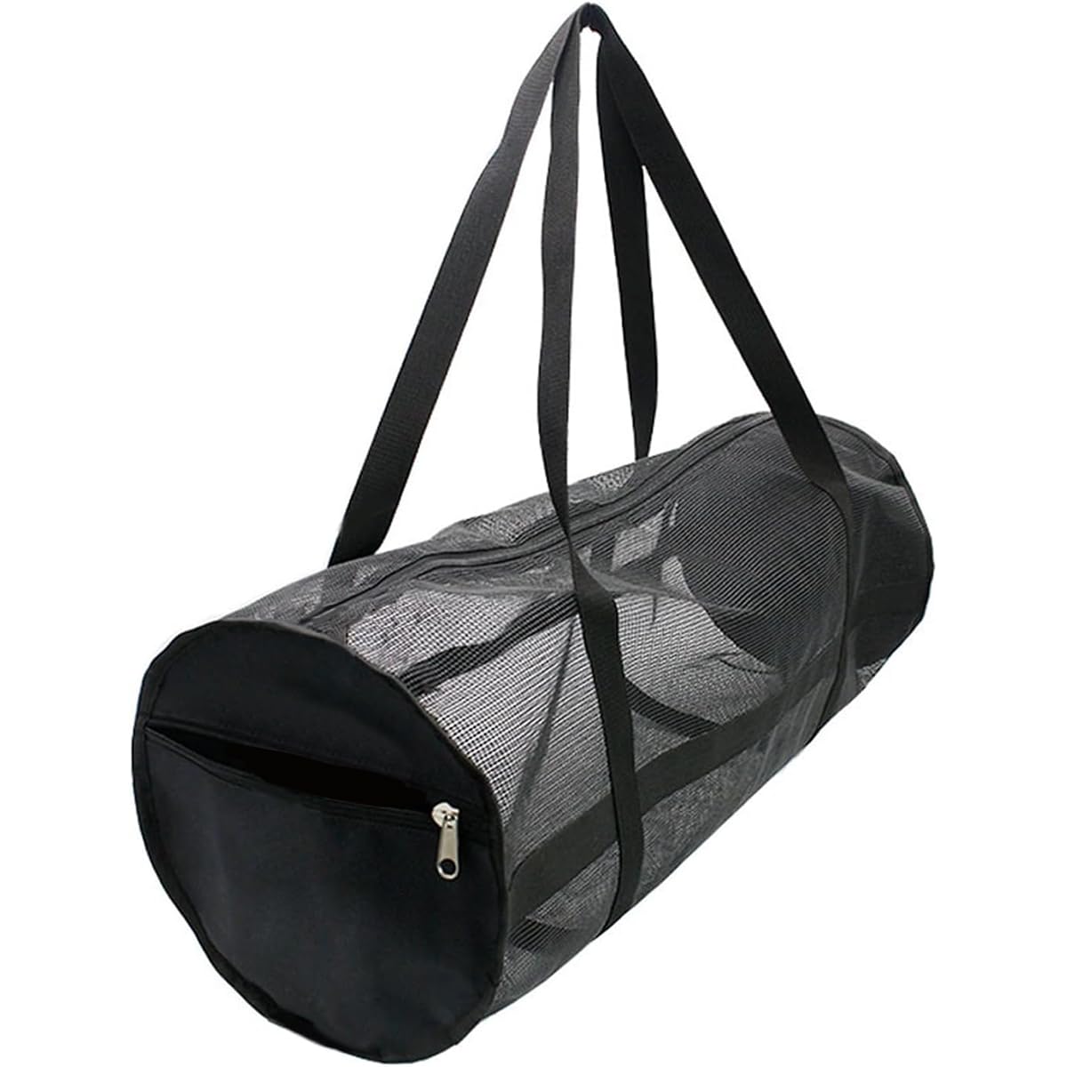 バスケットボール・フットボール収納袋 スポーツヨガフィットネスバッグ PVC 大容量 メッシュダイビン..