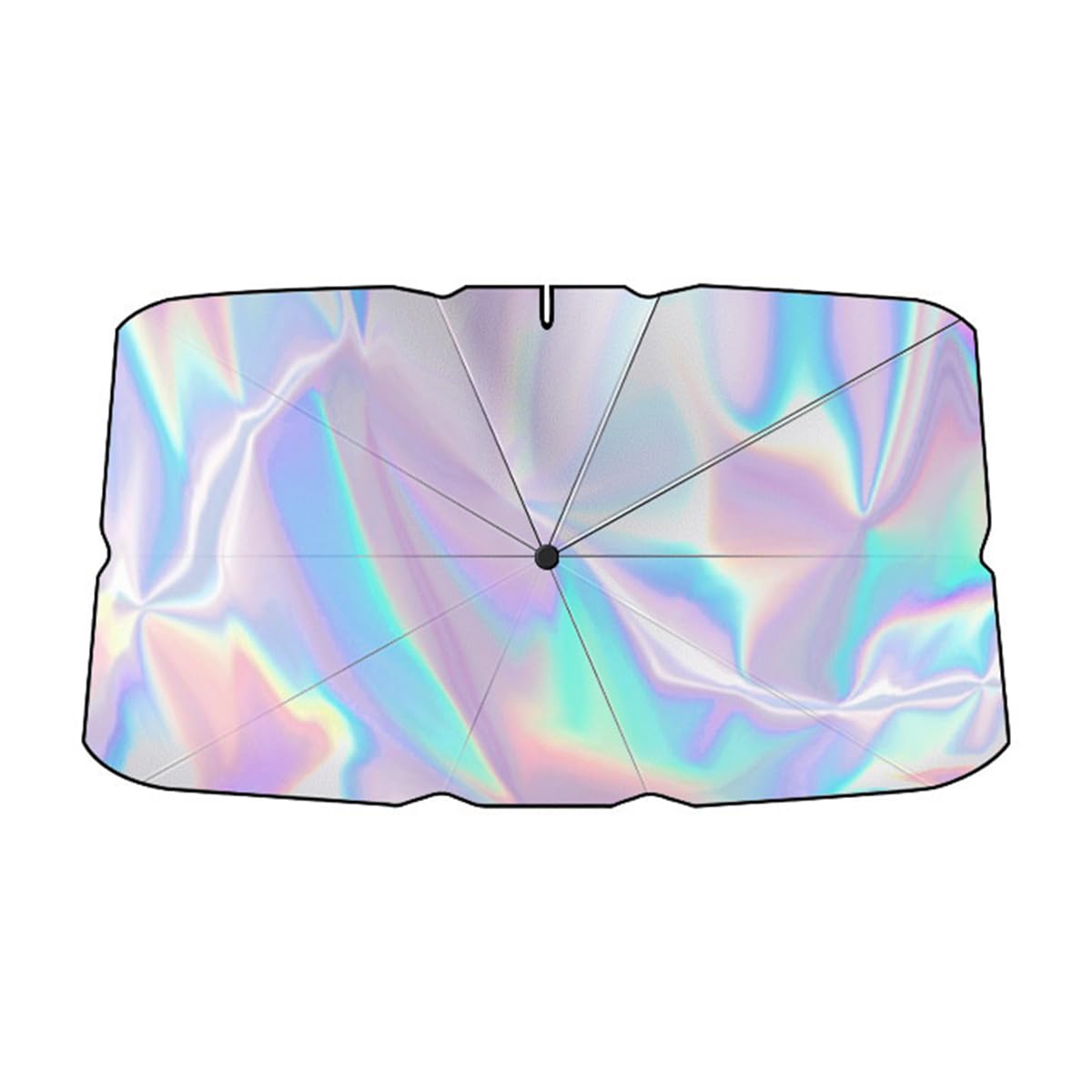 車用サンシェード、傘型、折りたたみ式、フロントガラス用、遮光、断熱、湾曲したセンターポール、360°回転、衝突防止、サイズ調整可能、ほとんどのモデルに適合(3)