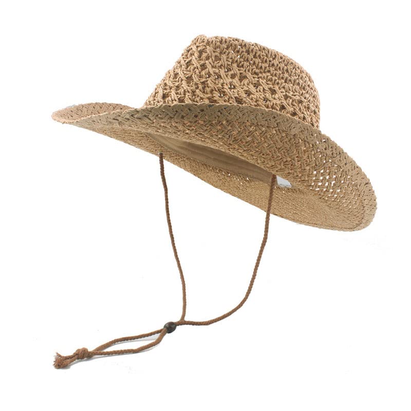 メッシュ 中折れハット メンズ レディース テンガロンハット 麦わら帽子 大きサイズ つば広 ストローハ..