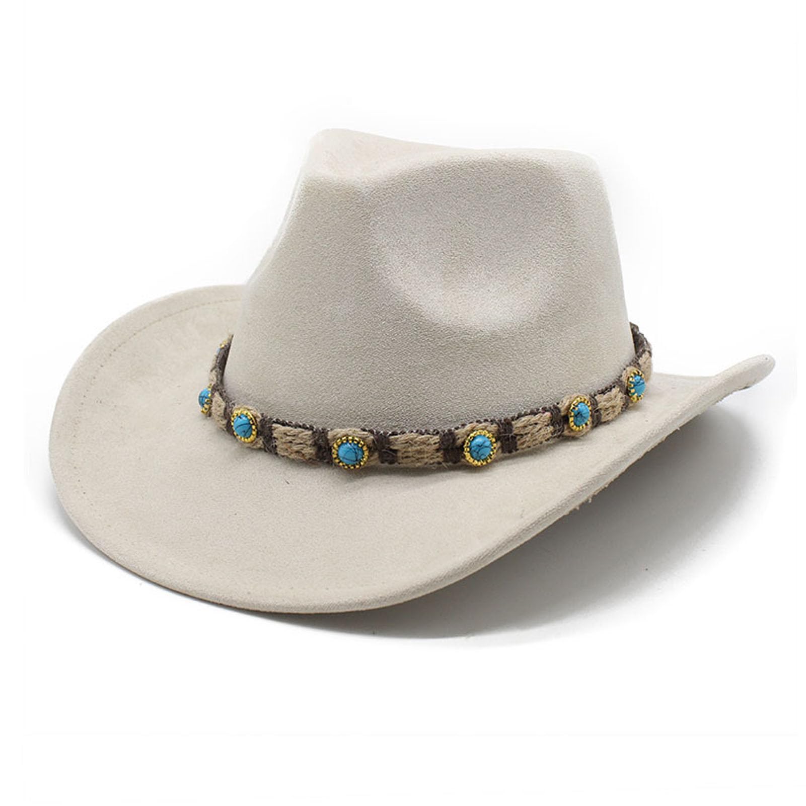 テンガロンハット メンズ レディース ハット 調整可能 カウボーイハット つば広 中折れ帽子 日よけ帽子..