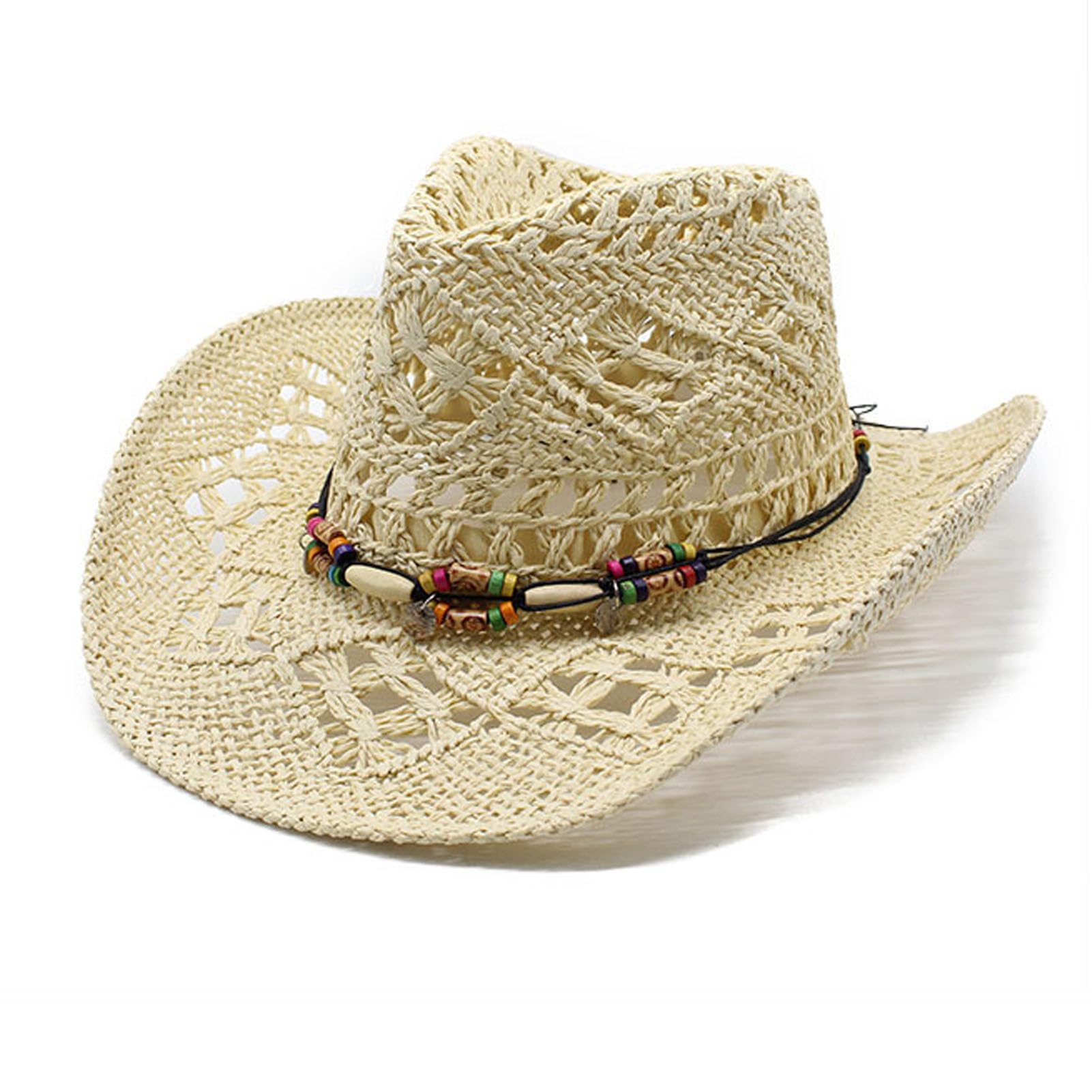 ハット メンズ 麦わら帽子 農作業 大きいサイズ UVカット帽子 テンガロンハット ば広 ガーデニング 日..
