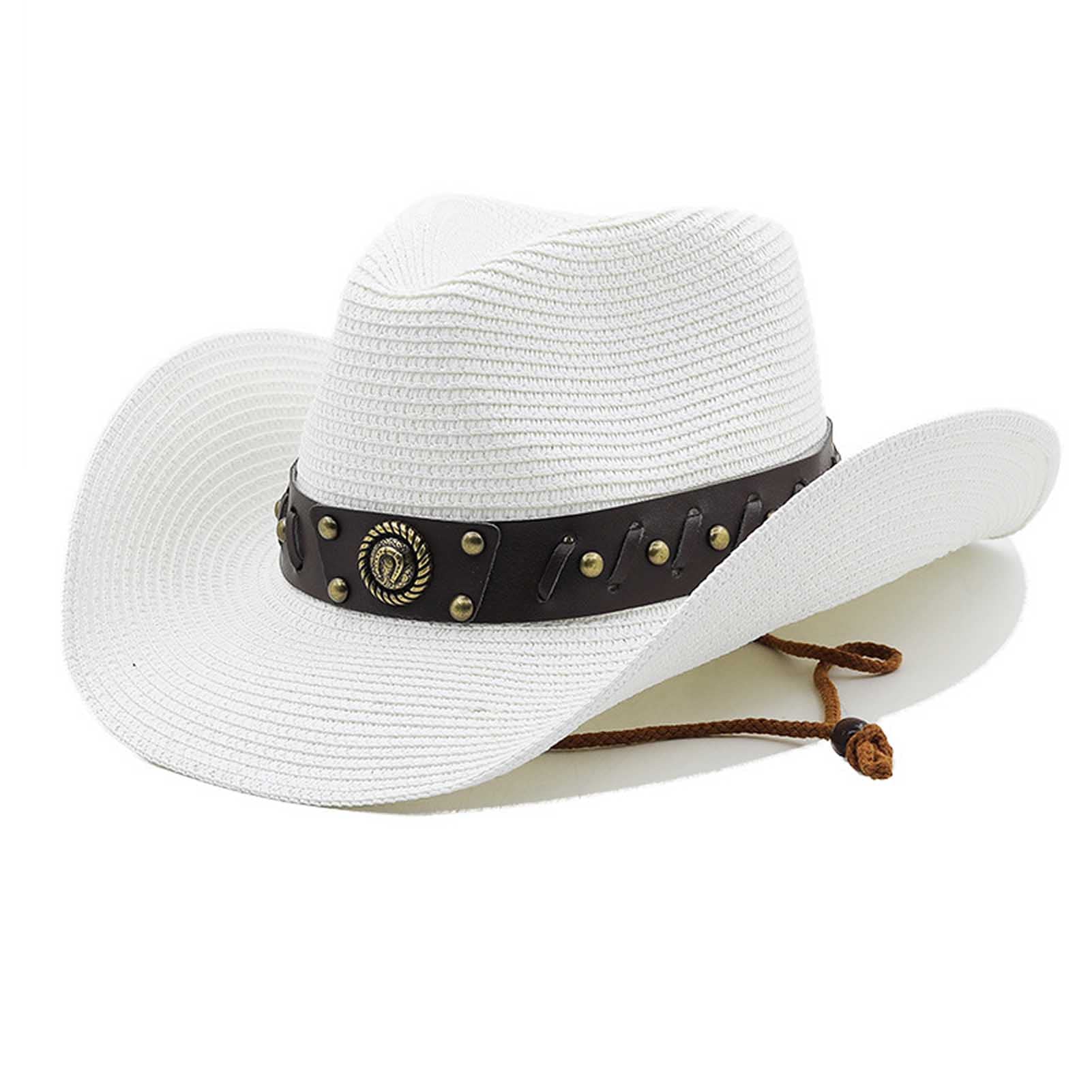麦わら帽子 レディース カウボーイハット メンズ ストローハット 帽子 紫外線対策 UVカット ハット 春..