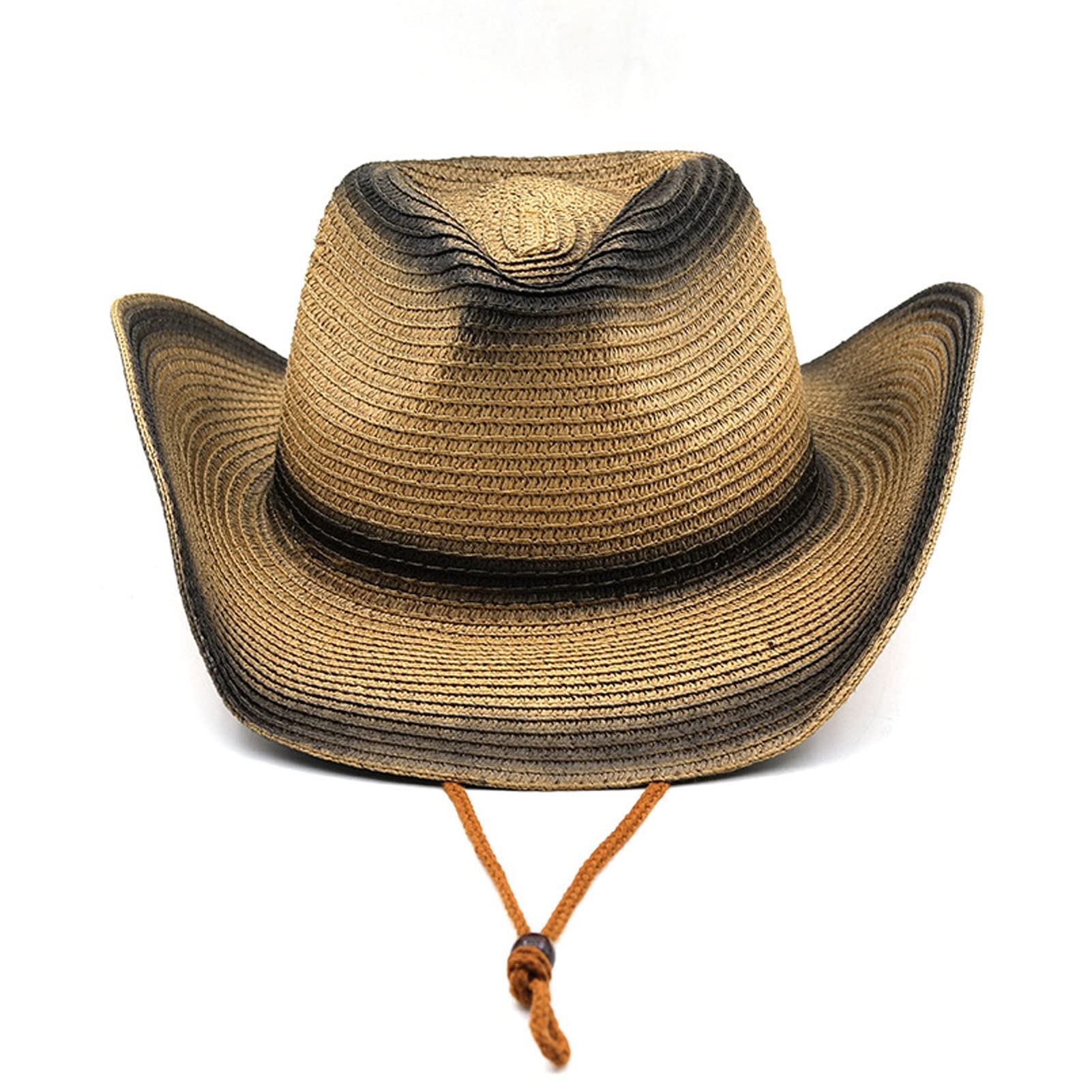 テンガロンハット 麦わら帽子 大きサイズ つば広 ストローハット 中折れ ハット 紐付き アウトドア 旅..