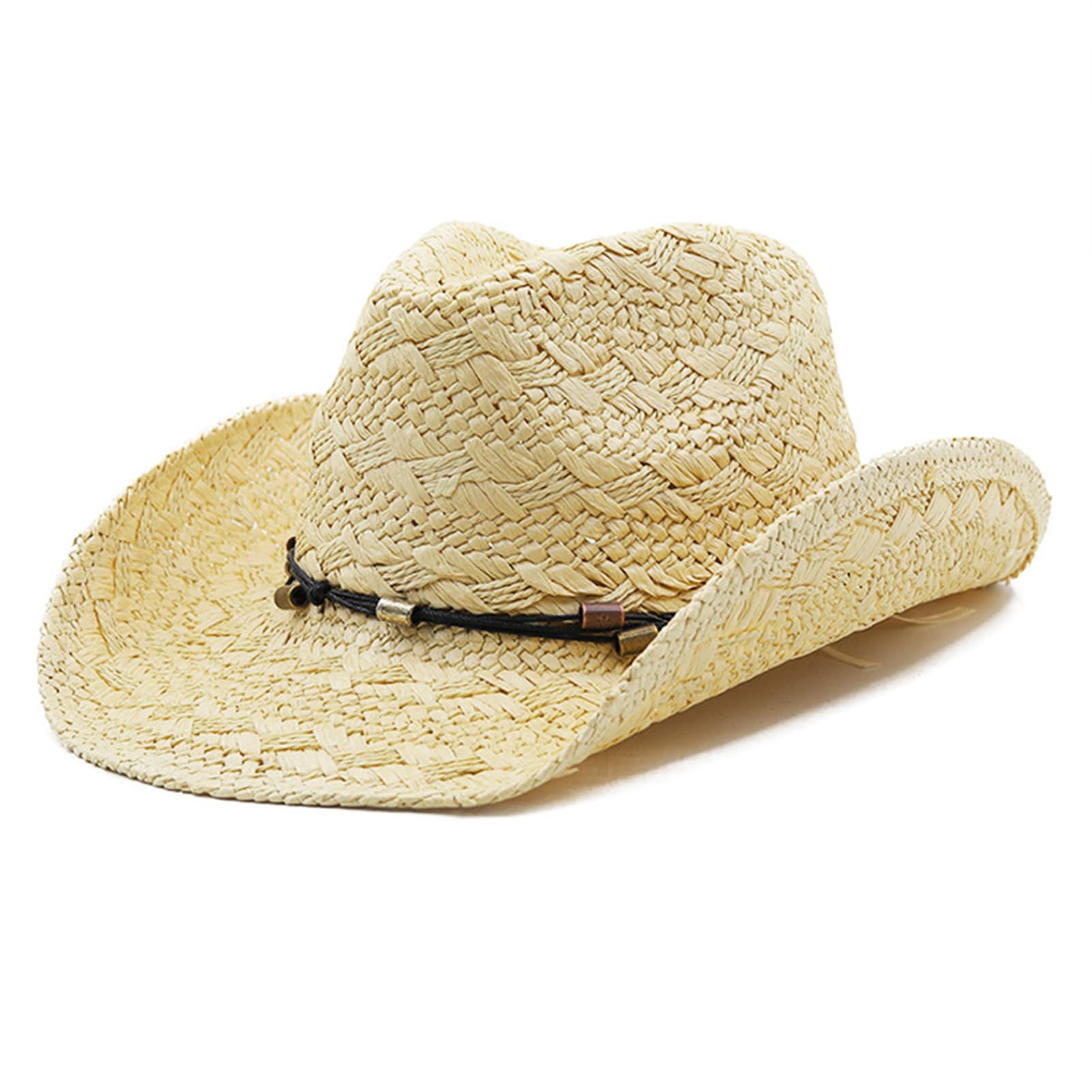 麦わら帽子 メンズ 農作業帽子 ガーデニング ストローハット ビーチハット サンハット 紳士帽 大きいサ..