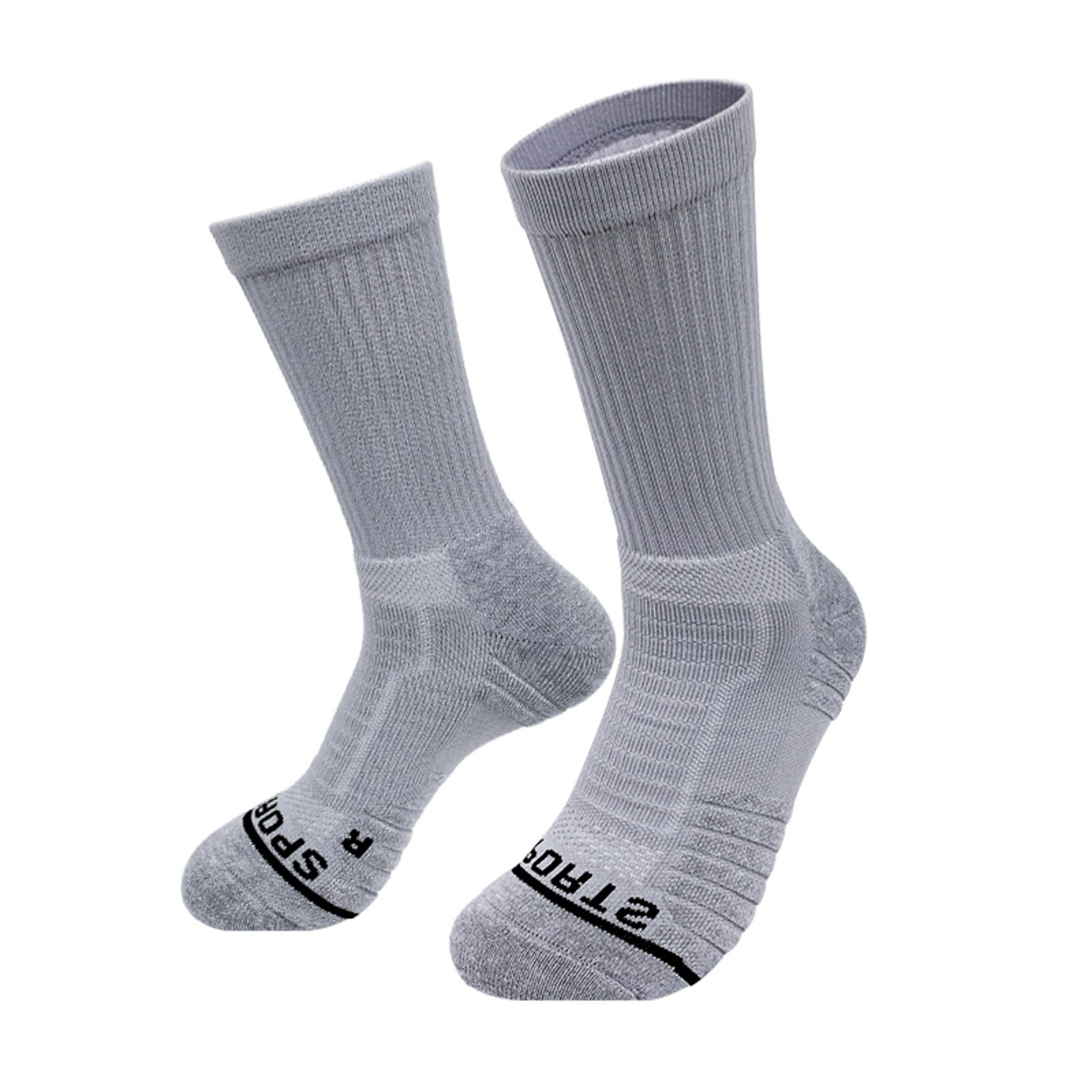 スポーツソックス バスケットボールソックス メンズ 試合/練習用 靴下ソムリエ監修 中厚手 滑り止め ア..