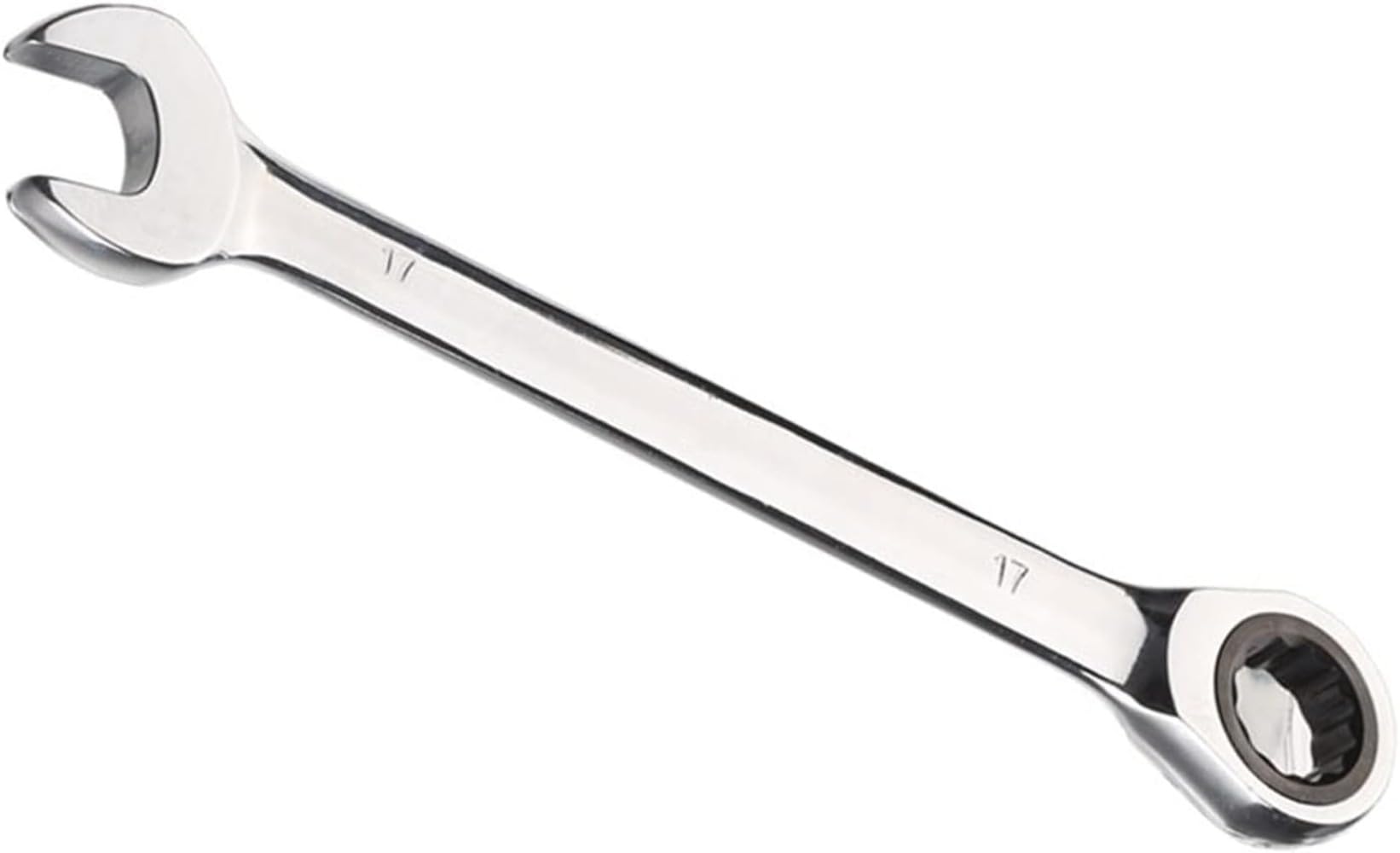 17mm ラチェット スパナ、ラチェット コンビネーション レンチ、硬化クロムバナジウム鋼オープン エン..