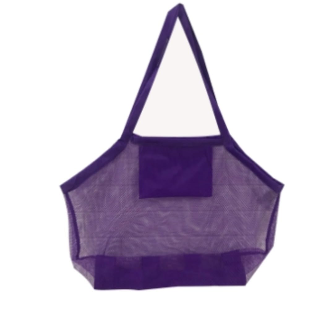 ビーチバッグ ビーチネットバッグ おもちゃ収納袋 折り畳み式 持ち運び便利 アウトドア キッズ ビーチ ..