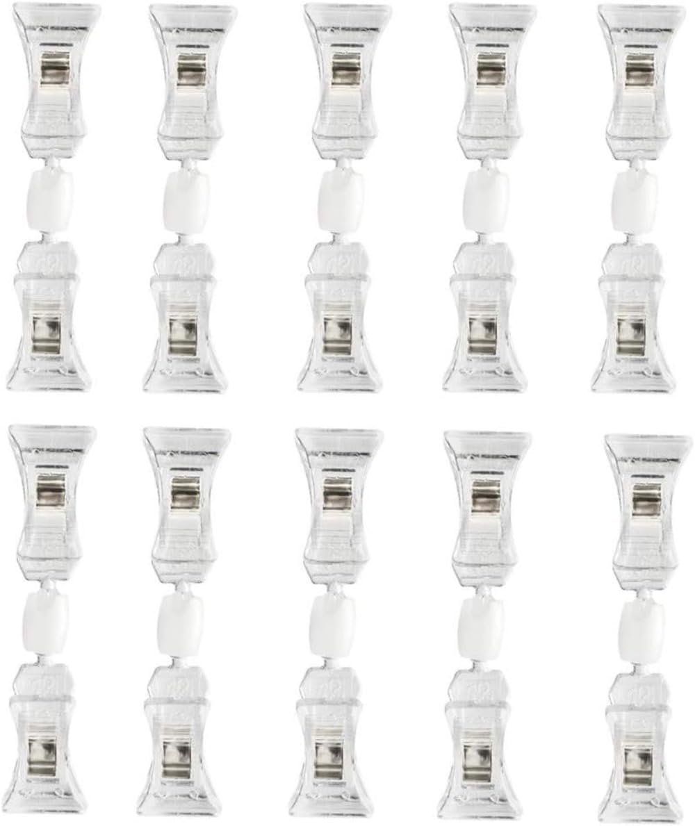 10個 クリップ POPクリップ 両端のク