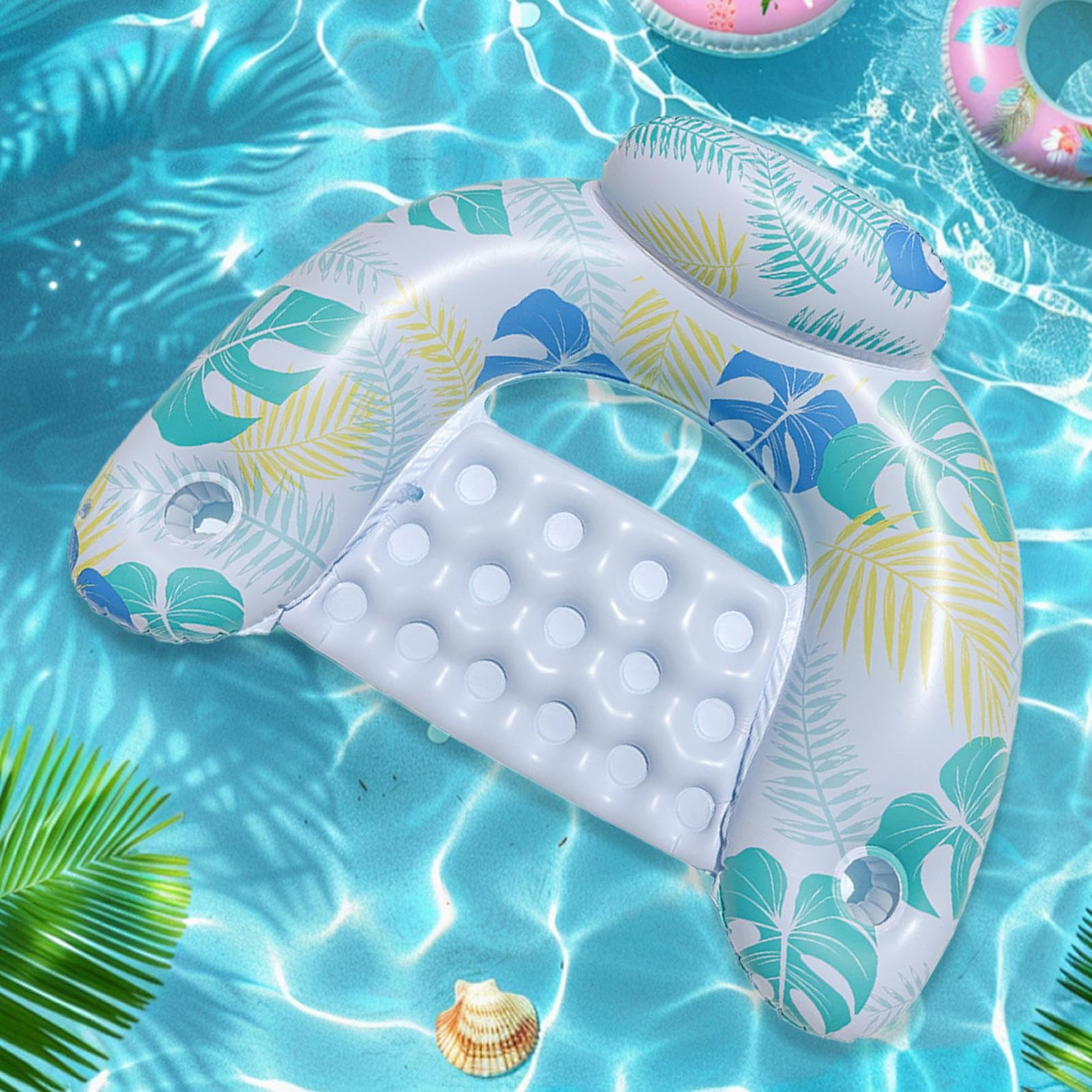 浮遊式プールチェア, 膨張式プール用背もたれ付きウォーターチェア, 多目的 膨張式 ウォーターベッド ..