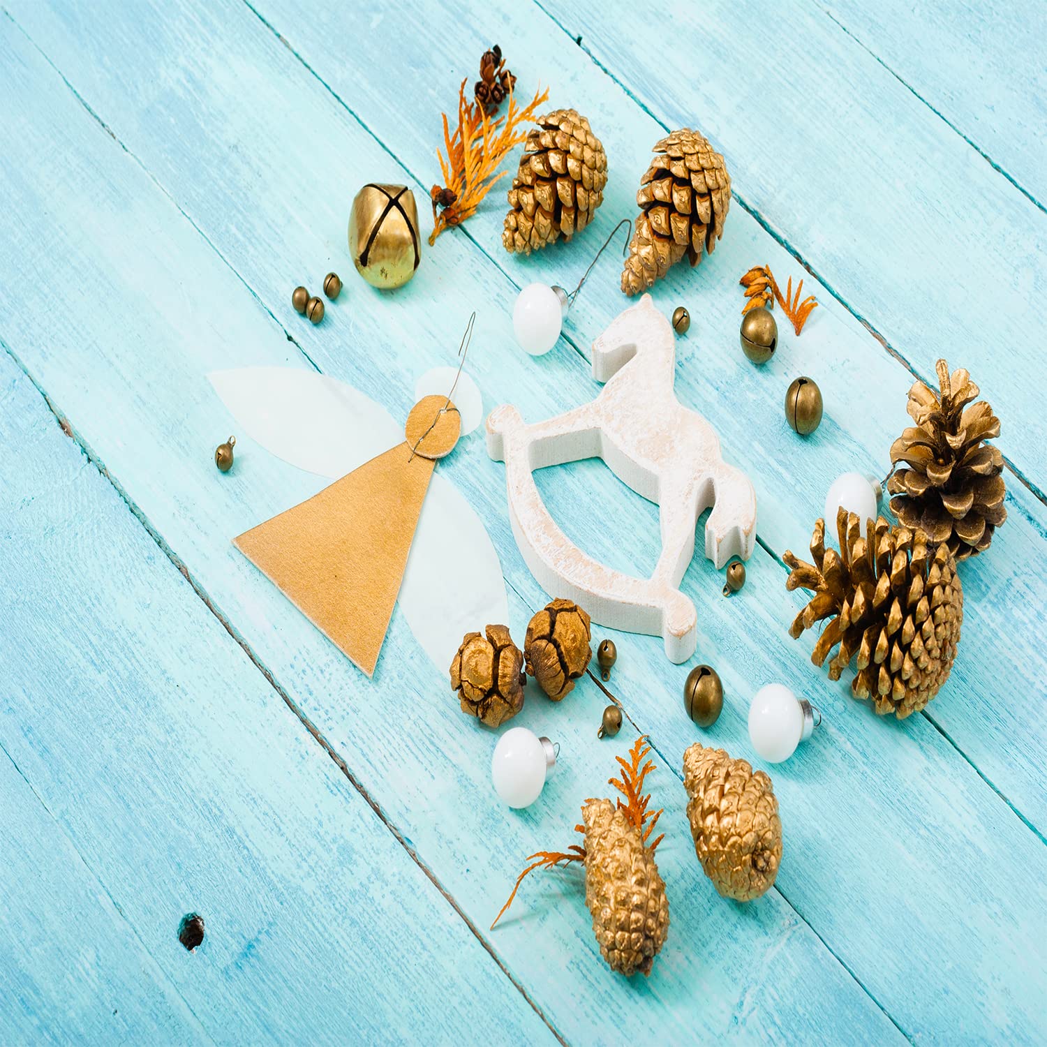 6mm ブロンズジングルベル DIYブレスレット、アンクレット、ネックレス編み/ジュエリー製作用 - 小さな..