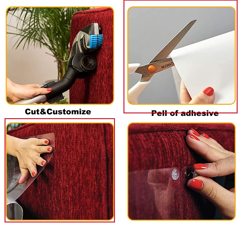 引っかき傷防止テープ 25cm x 3m 透明 クリア 猫 傷 家具プロテクター カウチ カーペット ドア用