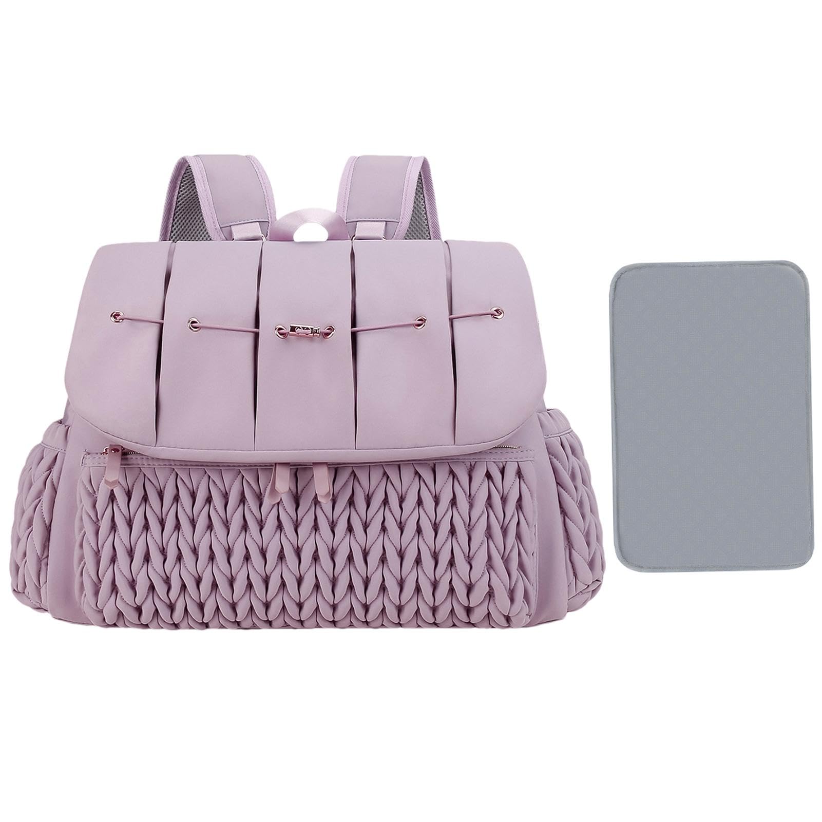 おむつバッグ、おむつバッグ バックパック,ビスタプリント大容量おむつバッグ - おむつ替えパッド付き..