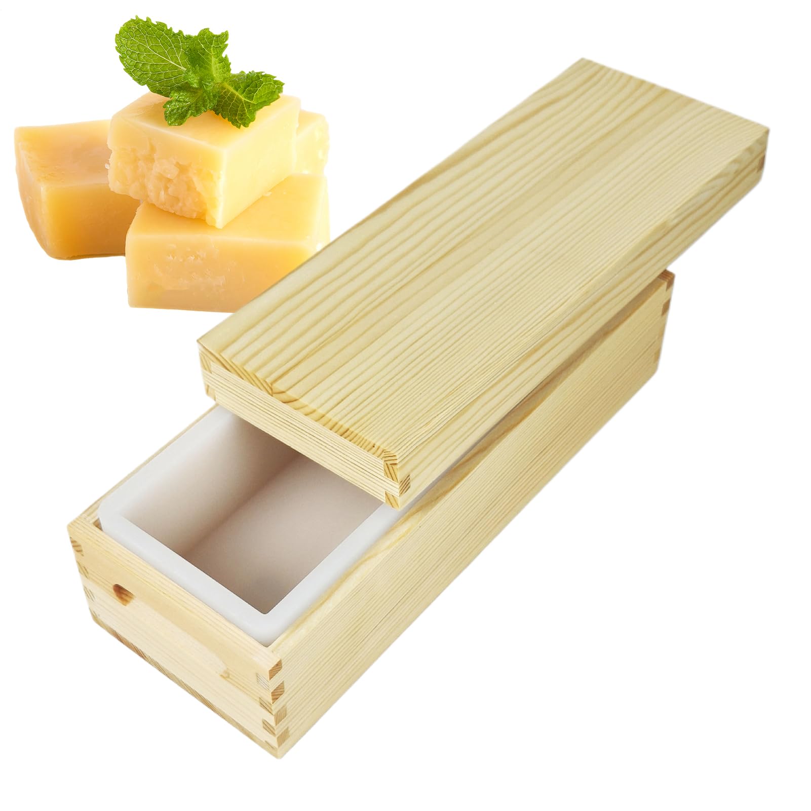 石鹸作り型 - 石鹸作り用シリコン型 - 1300ml 簡単リリース アートクラフトメーカー 型 ハンドクラフト 手作り チョコレート ケーキ プリンプロジェクト用