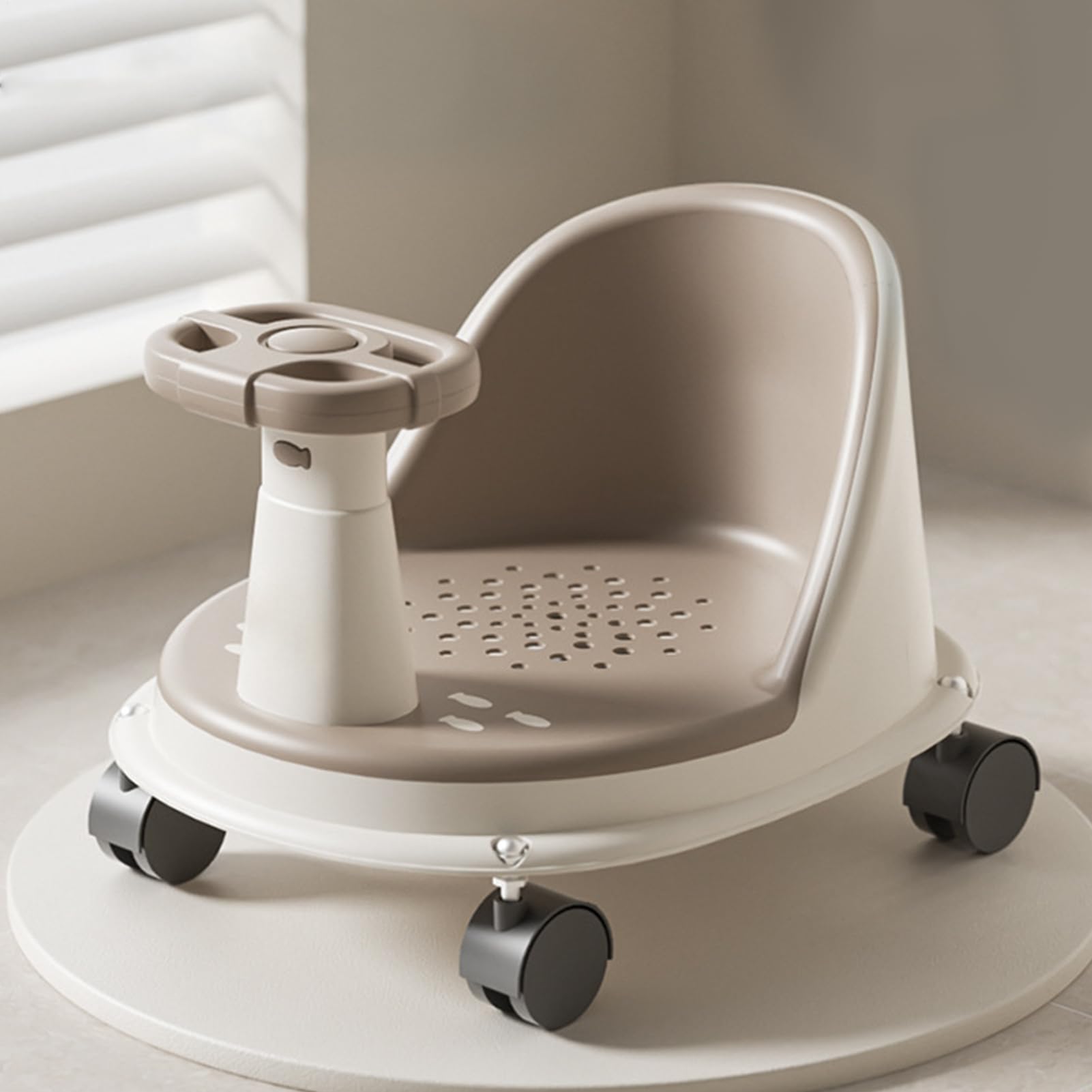 ベビーバスシート6か月以上、滑り止めの子供の浴槽、幼児＆新生児の座席、人間工学に基づいたベビーバ..