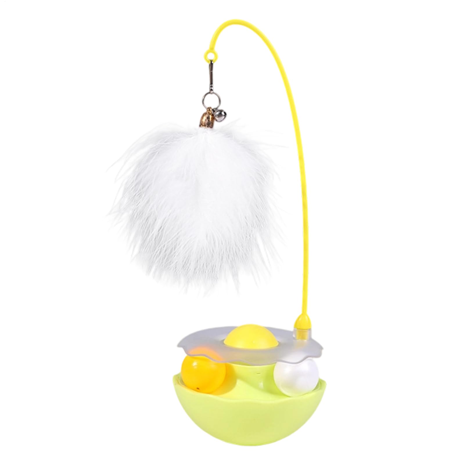 キャット ワンド トイ | インタラクティブ 猫じゃらし ワンド おもちゃ | 子猫成猫用知能向上 爪研ぎ狩..