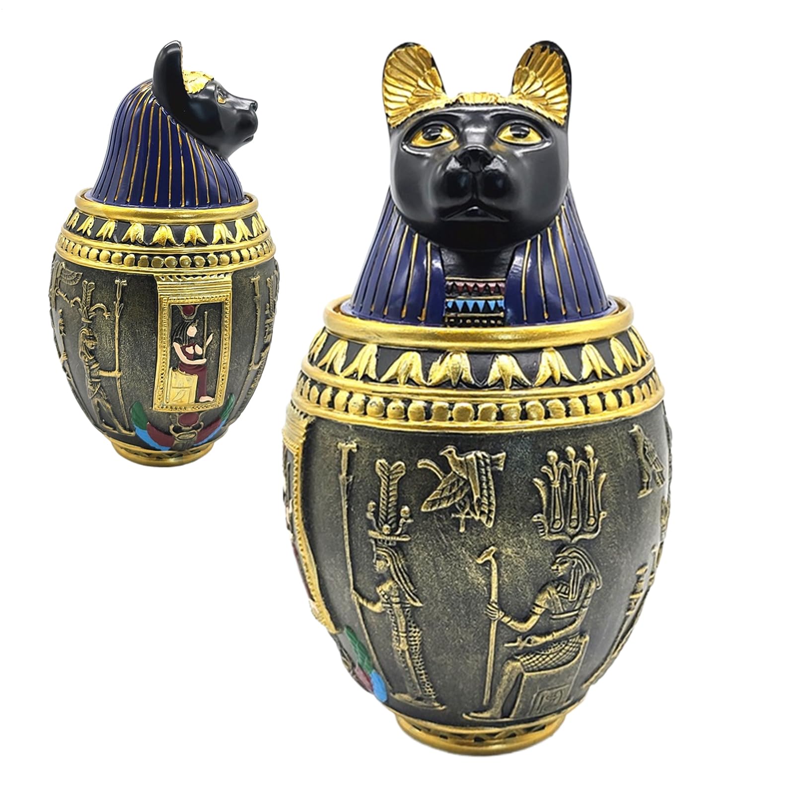 犬用骨壷 - ペット用の中空骨壺 | 樹脂ベース付き中空ボックス 記念 記憶 埋葬 葬式 お悔やみ 死の思い出