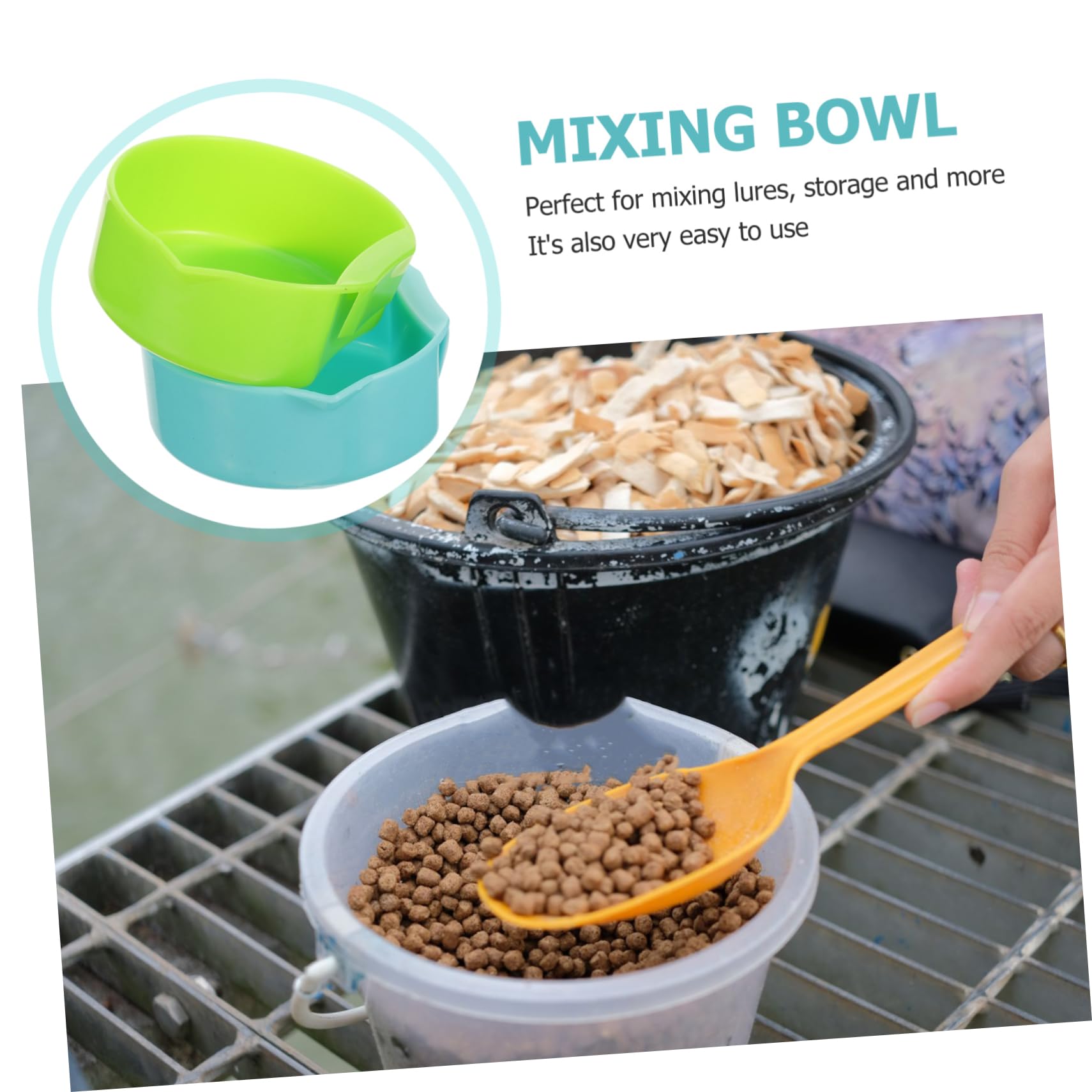 10個 吊り下げ ボウル 散りばめ ポット 餌 餌 ポット 吊り下げ ボックス 釣り 餌 ボウル 餌 トレイ 機..