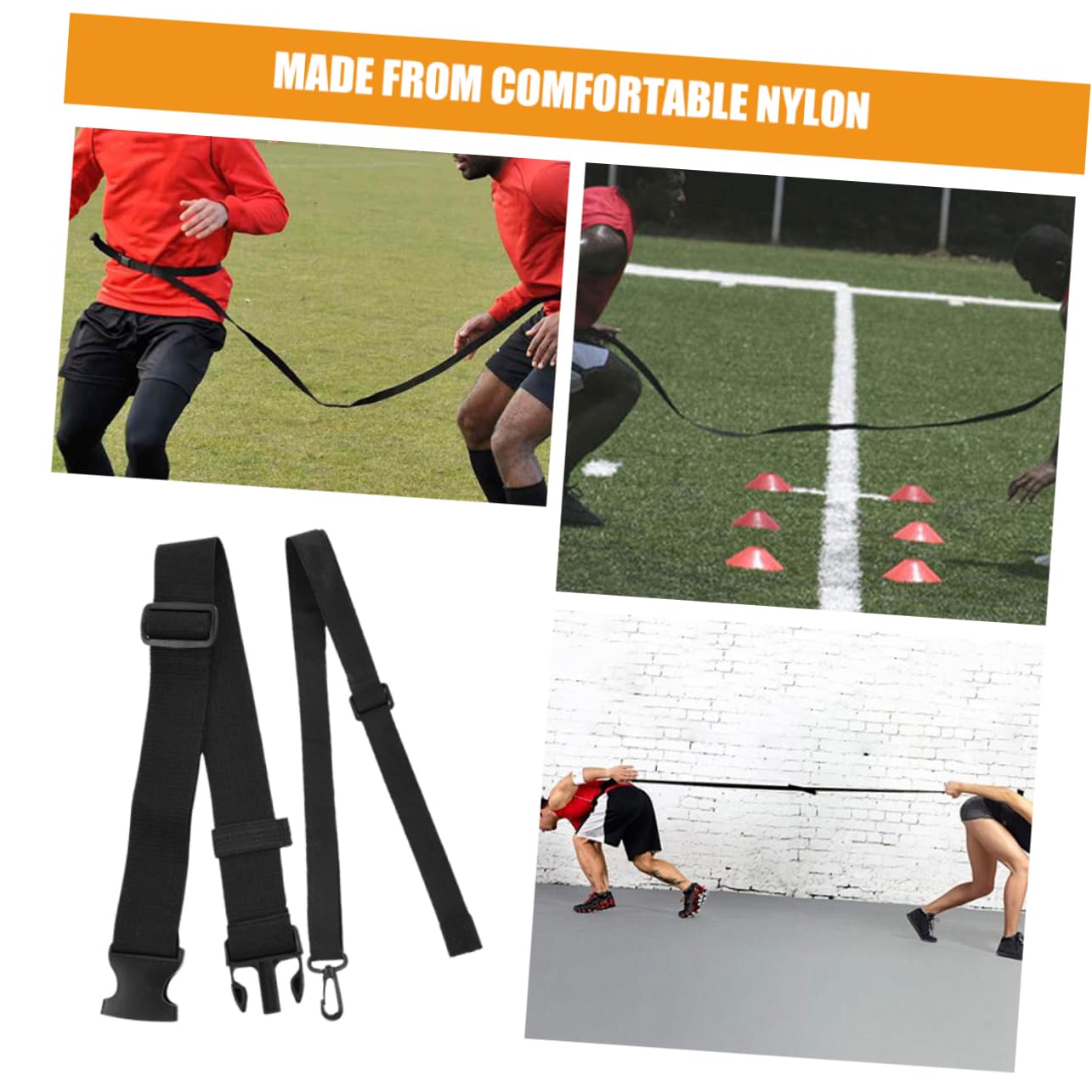 1セットポータブルサッカー反応トレーニングベルト 子供用バスケ