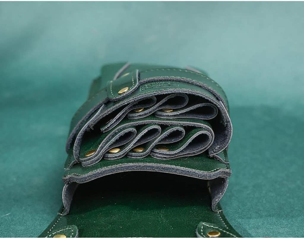 シザーバッグ 7丁 シザーケース ベルト ポーチ ショルダーバッグ 斜めがけ ボディバッグ ハサミ収納 美..