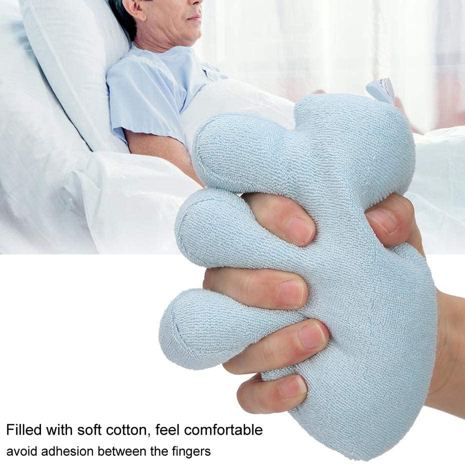 指の分離器、拘縮と皮膚の破壊、快適な保護と指の分離のための指の拘縮クッションの手と指の補助を備え..