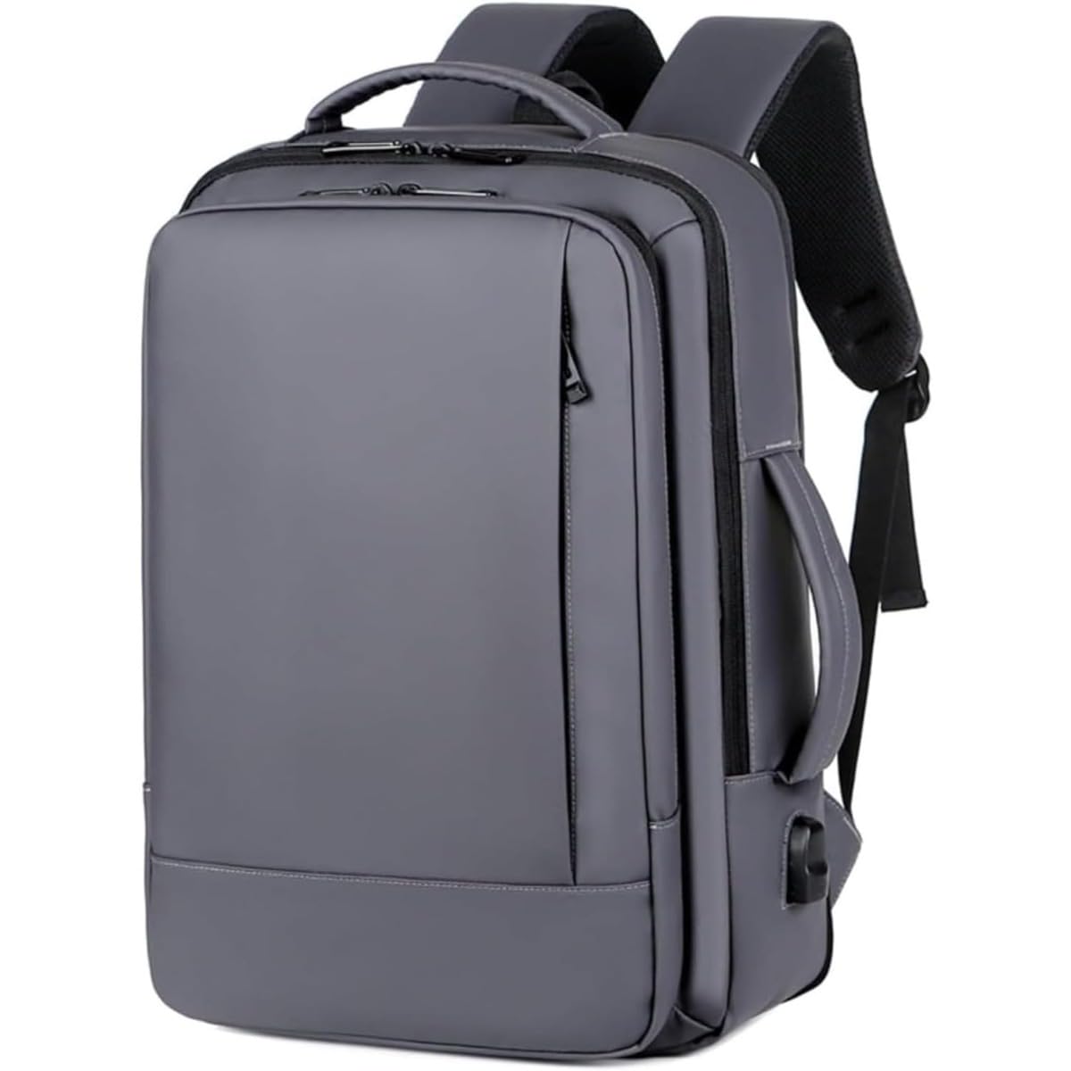 ビジネスリュック 薄型 セミハードなバックパック ハードシェルリュック 防水 メンズ リュックサックフ..