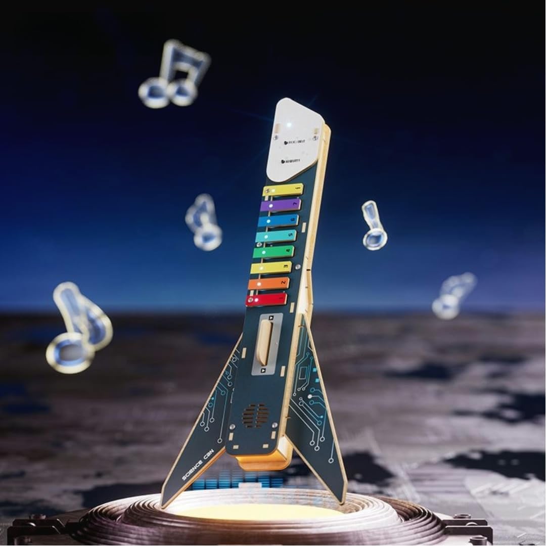 キッズギター玩具 子供用 科学技術玩具 おもちゃ ミニギター 立体パズル 靭性 6歳以上 素晴らしい贈り物 ギター おもちゃ (子供用ギター)