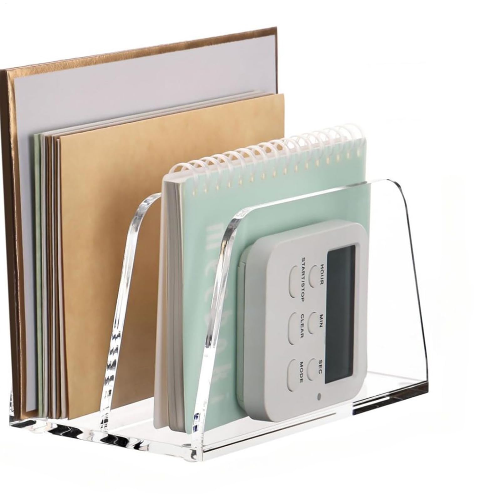 アクリルファイルホルダー,縦型 レターソーター | クリア デスクトップ 縦型 レターホルダー | オフィ..