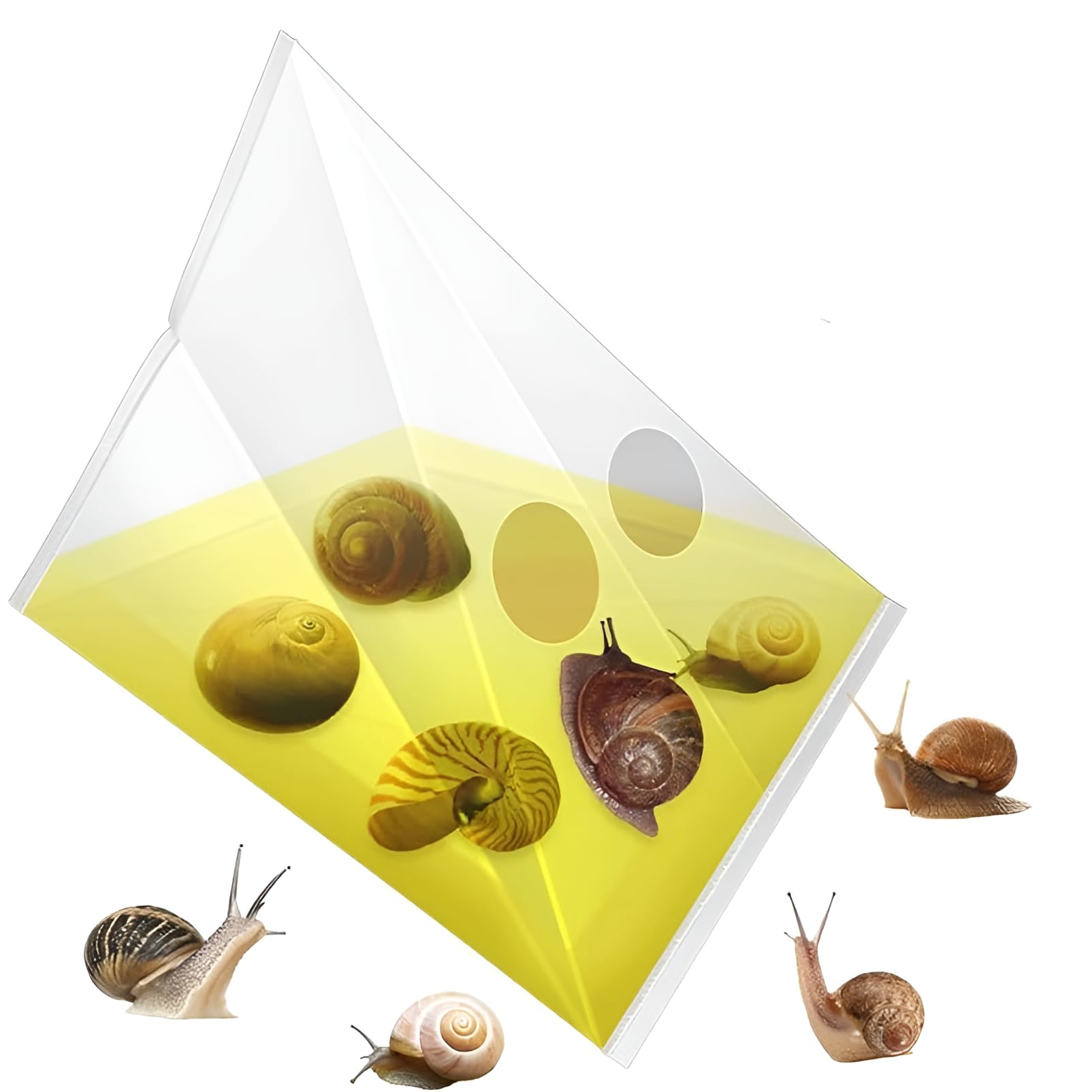 []【20個セット/繰り返し使用可能】ナメクジ退治・カタツムリ捕獲器 ビール注入式誘引剤で駆除効率 家庭園芸/農家向け 屋外耐久設計 ペットに優しい植物保護トラップ