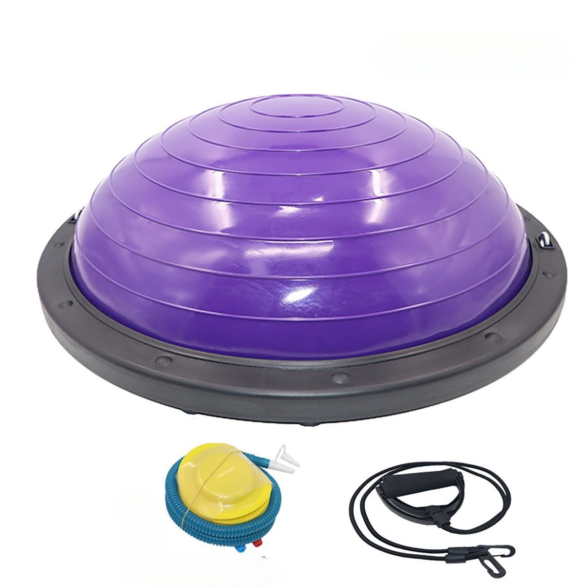 ボールスピード半円バランスボール厚み防爆ヨガエアロボールプラティ足踏み半球ヨガ器具家庭用 (D,58CM)