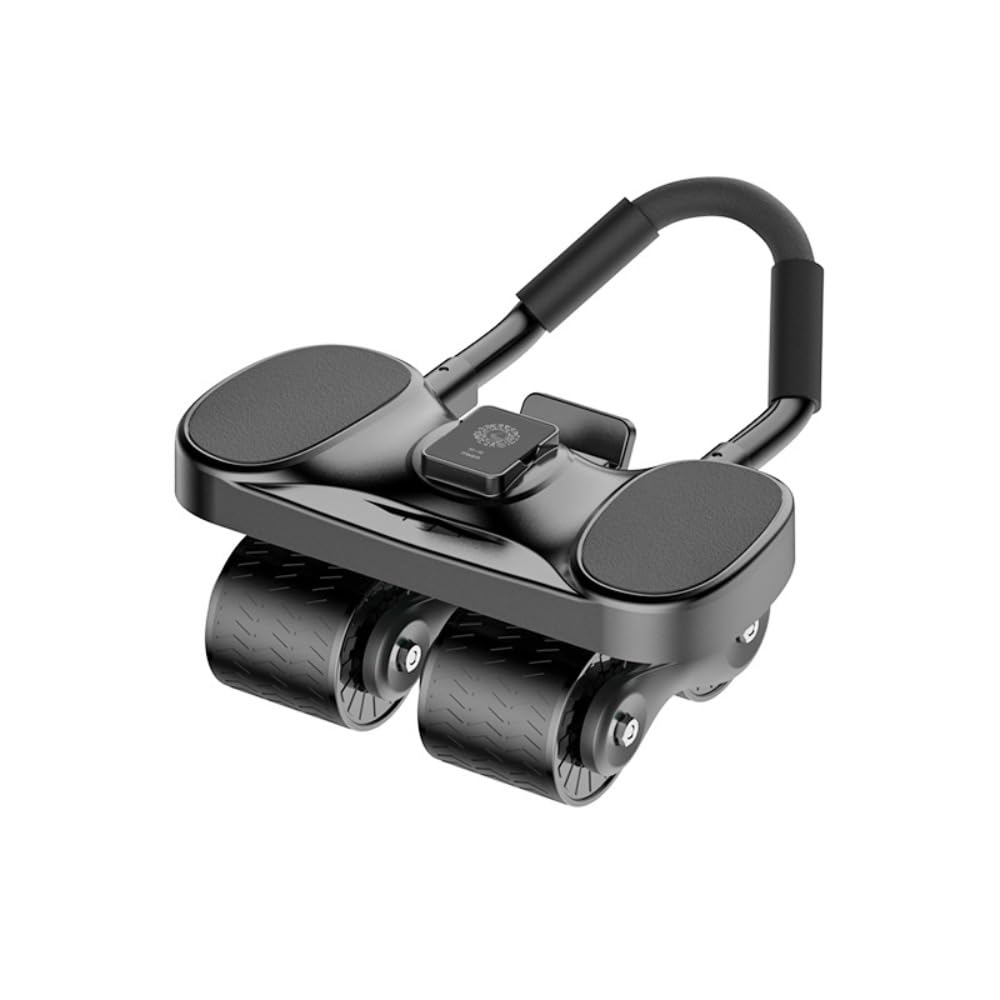 腹筋ローラー アブローラー オートリターン 静音設計 四輪構造高安定 膝マット付き（膝保護） エクササイズホイール 初心者～上級者・男女兼用 筋トレ・ダイエット器具 組立簡単 自宅トレーニング用 肘撑式腹部鍛錬対応