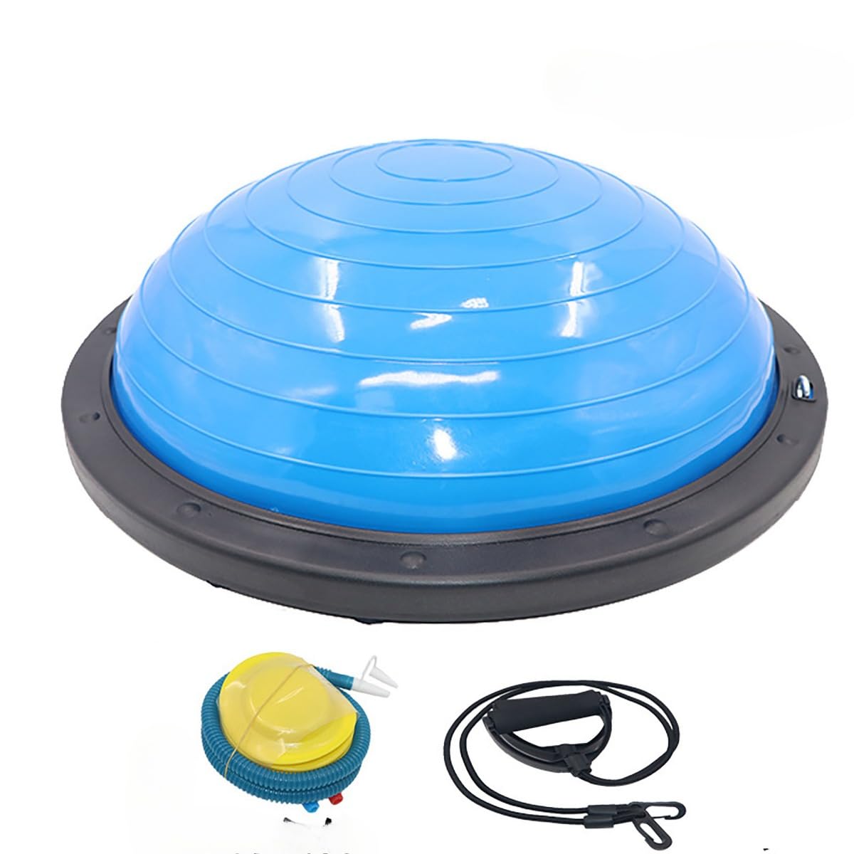 ボールスピード半円バランスボール厚み防爆ヨガエアロボールプラティ足踏み半球ヨガ器具家庭用 (C,58CM)