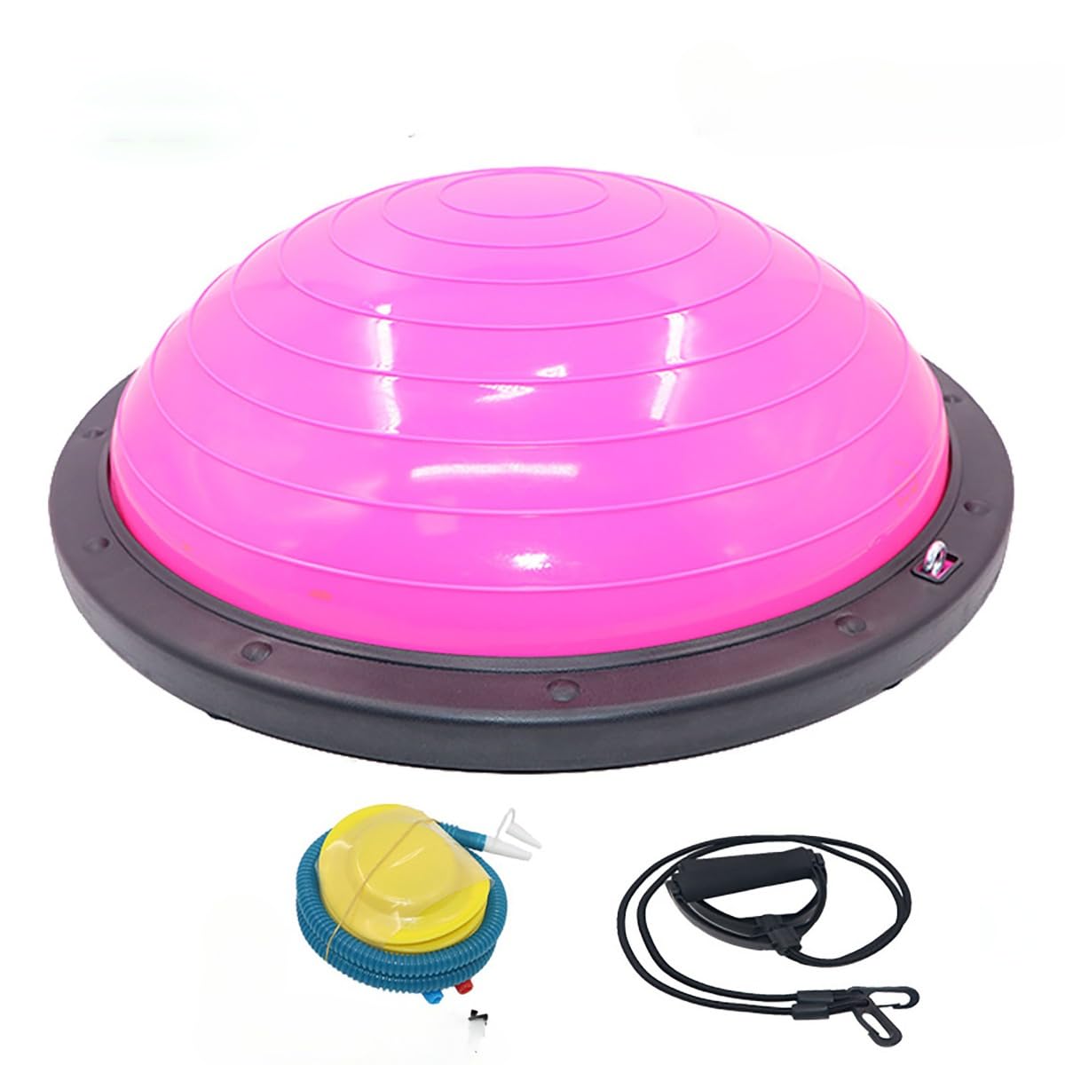 ボールスピード半円バランスボール厚み防爆ヨガエアロボールプラティ足踏み半球ヨガ器具家庭用 (B,58CM)