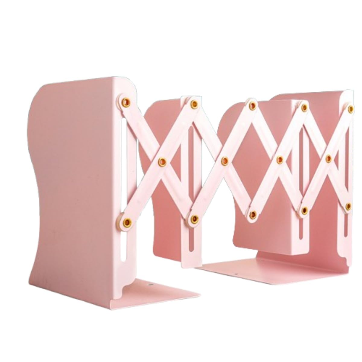 本棚 1セット 収納式 仕切り板 ブックエンド ファッション デスクトップ 本棚 メタル デスクオーガナイザー 事務用品 文房具 新聞 ファイルラック 雑誌 ファイル 教科書 子供 絵本 オーガナイザー 折り畳み式 多機能 デスクラック 卓上用 (マカロンイエロー) [並行輸入品]