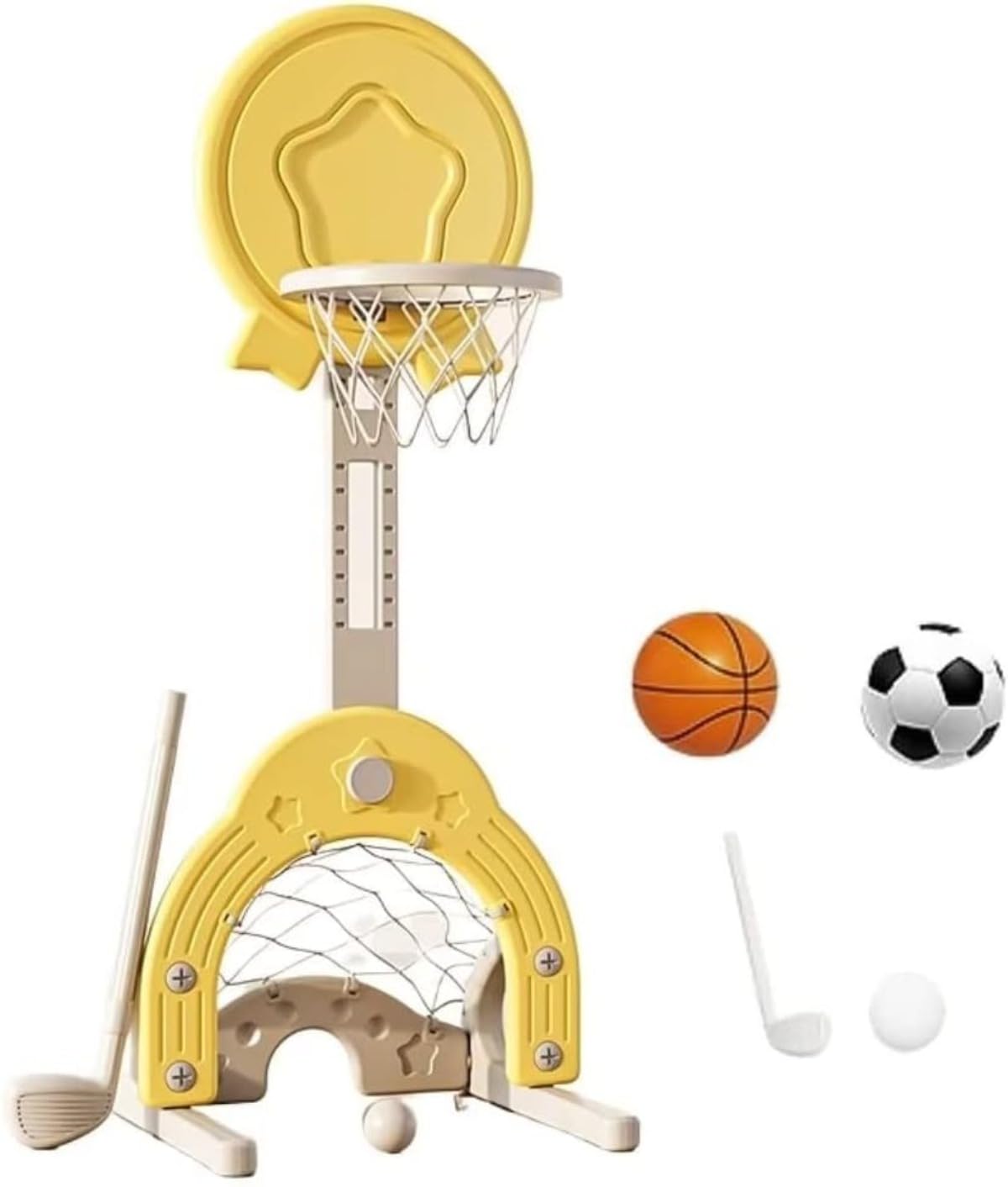 ミニ 3in1 バスケットゴール 子供用 バスケットボールフープセット ボックス早期教育のおもちゃラック ..