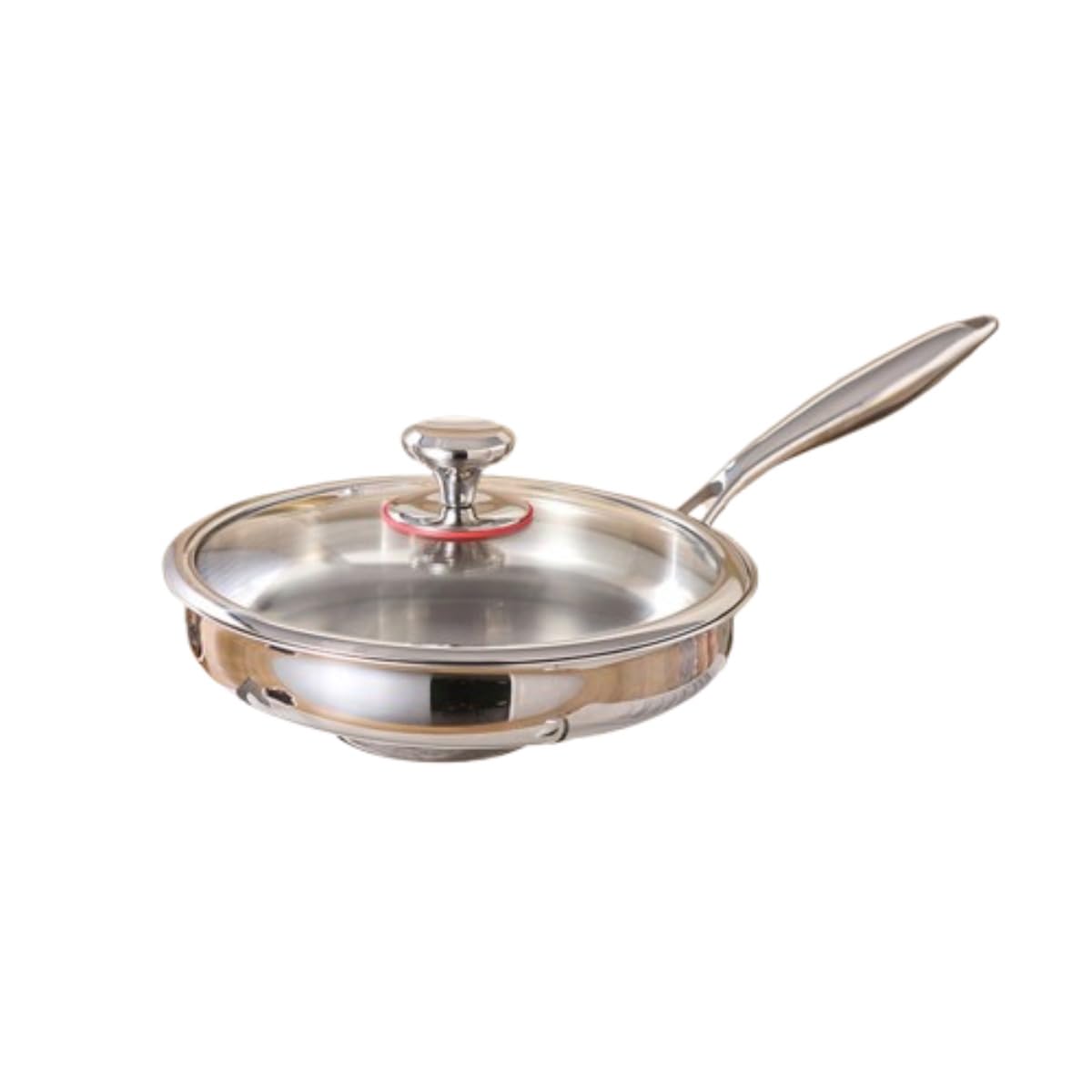 ステンレスフライパン 焦げ付き防止 ステンレス鋼の鍋 洗いやすい 長いハンドル ステンレス鋼のフライ..