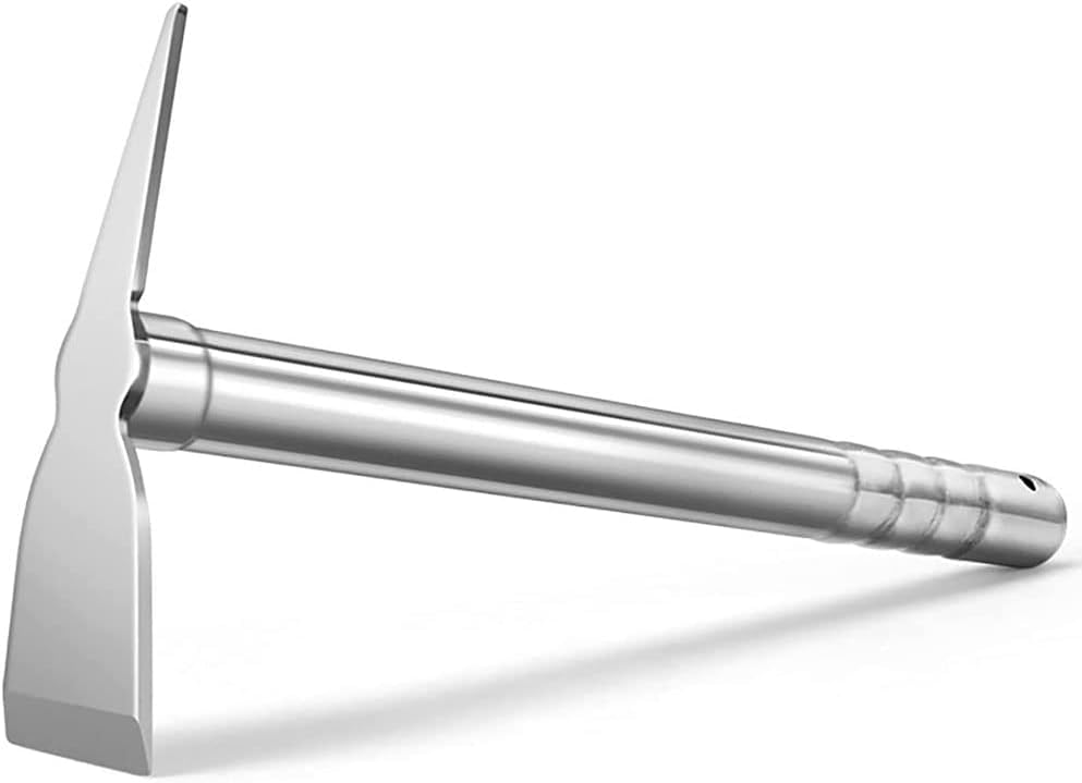 鍬 ステンレス製 くわ 片手鋤 農機具 土寄せ 草削り 掘り 園芸用 掘りツール ステンレスパイプハンドル..