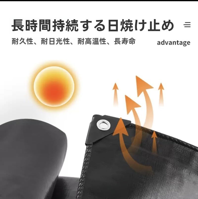 防水シート、強力なアイレット、頑丈な 屋外用家具キャラバンボートカーキャンプを備えた多目的ターポ..