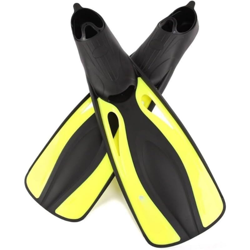 ダイビング フィン シュノーケル あしひれ 足ヒレ フルフット ゴム 軽量 収納便利 排水穴 滑り止め