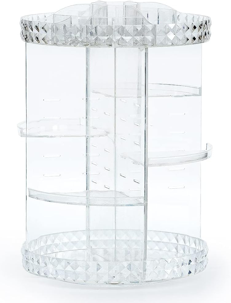 メイクボックス コスメ収納 化粧品収納ボックス 360度回転式 アクセサリーケース 小物入れ 大容量 6段..