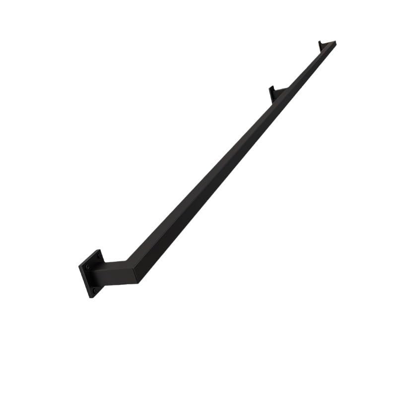 玄関台 暫定手すりキットピケット 手摺上がりション 屋内階段用のモダンな階段、ブラックインダストリ..