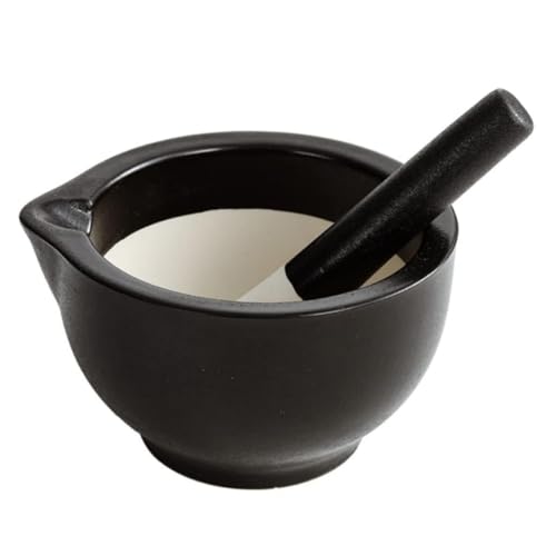 すり鉢 乳鉢 スパイスミル にんにくつぶし器 石臼セット 小型 セラミック製 すりこぎ棒付き 薬研 調味..