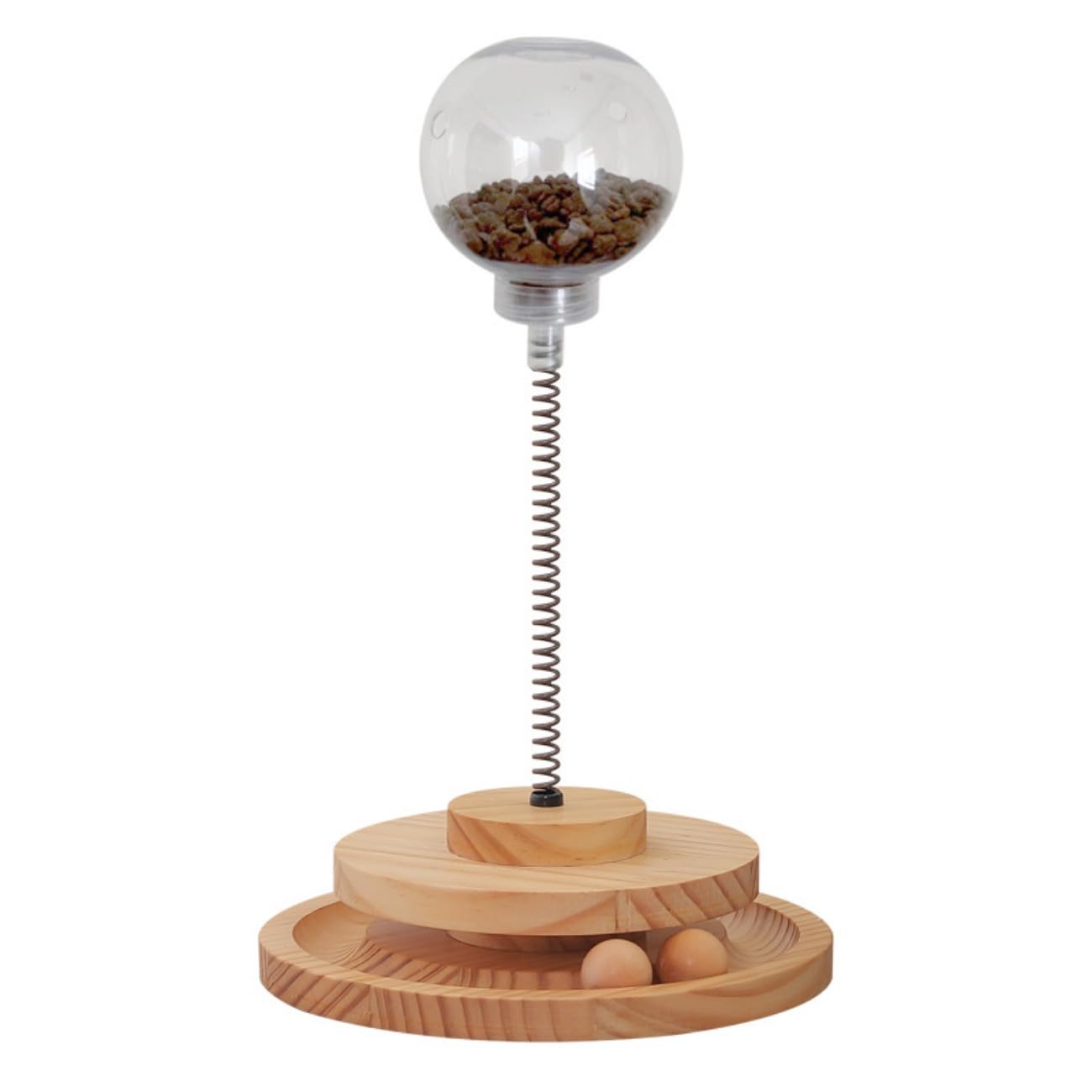 猫 おもちゃ 餌ボール 餌入れ ボール 一人遊び 猫おもちゃ ねこ ネコボール回転盤 運動不足解消 ストレ..