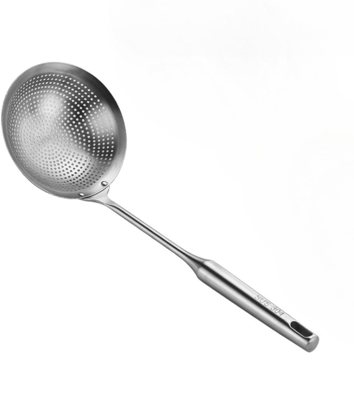 楽天BSマーケット用 フライパン スパイダーストレーナー 野菜 麺類 揚げた ドレイン すくい用 304ステンレス鋼 穴あきスプーン ストレーナースプーン フィルターフライ めんスプーン 家庭用 台所 （20） （シルバー,直径20） [並行輸入品]