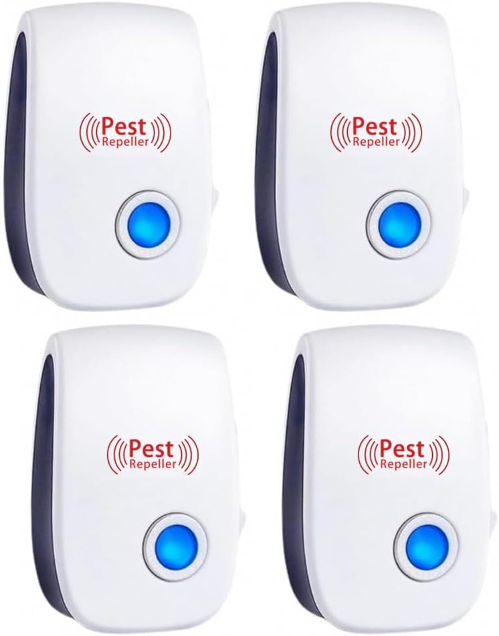 （増強版）超音波式害虫駆除機 鼠/ゴキブリ/蚊/蟻/蜘蛛/コウモリなどに対応 害獣駆除対策 アニマルバリア 害獣退治 コンセント式 超音波式 虫除け器 省エネ 環境に優しい (2個入り)