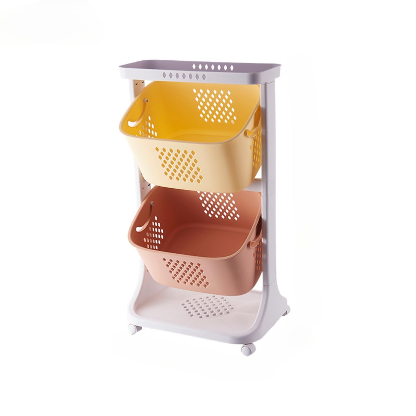 ランドリーバスケット ランドリーラック 2/3段 カゴ ランドリーボックス 洗濯カゴ 洗濯物入れ 風呂 脱..